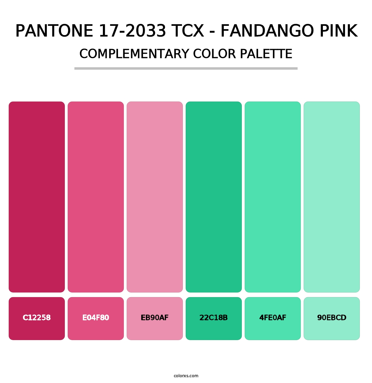 PANTONE 17-2033 TCX - Fandango Pink - Complementary Color Palette