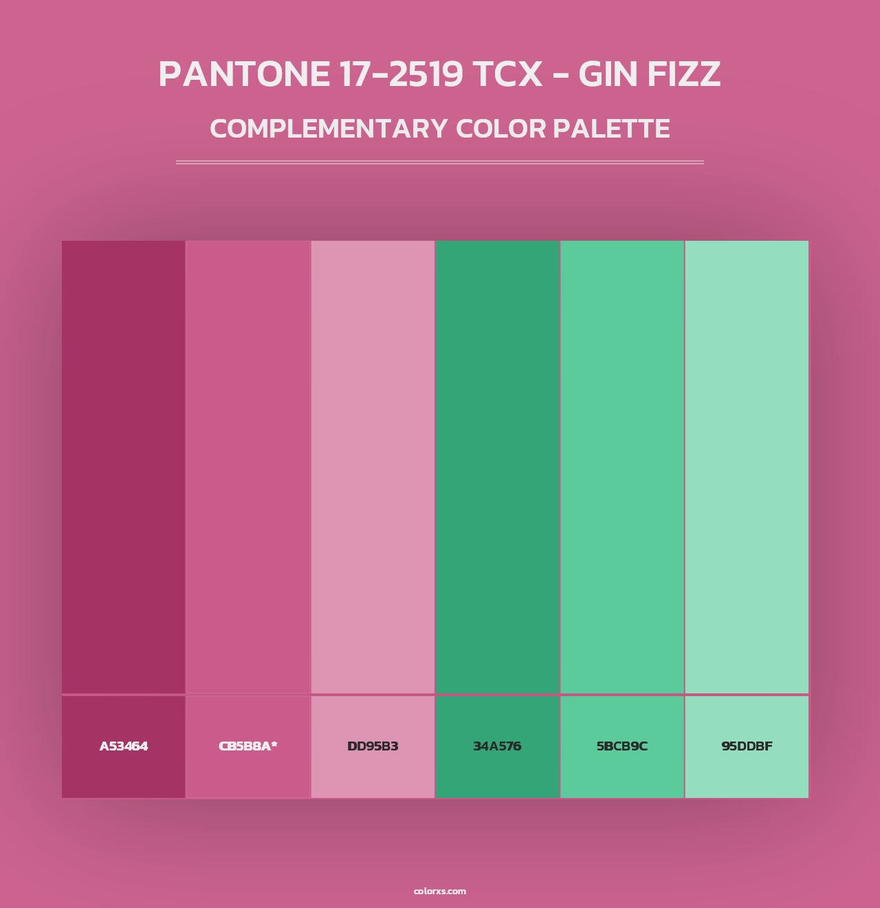 PANTONE 17-2519 TCX - Gin Fizz - Complementary Color Palette
