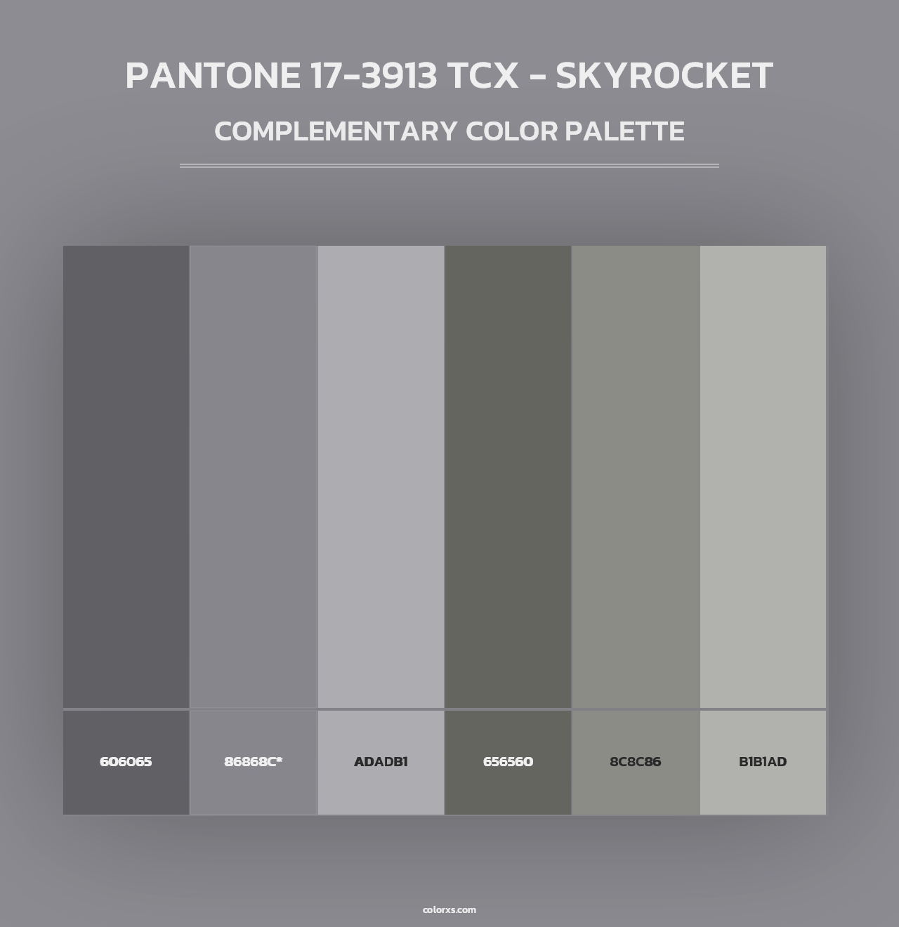 PANTONE 17-3913 TCX - Skyrocket - Complementary Color Palette
