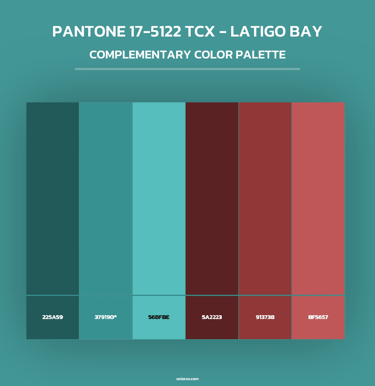 PANTONE 17-5122 TCX - Latigo Bay - Complementary Color Palette