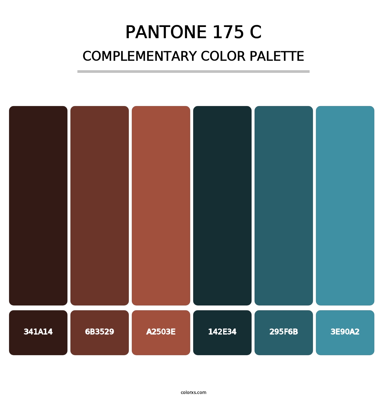 PANTONE 175 C - Complementary Color Palette