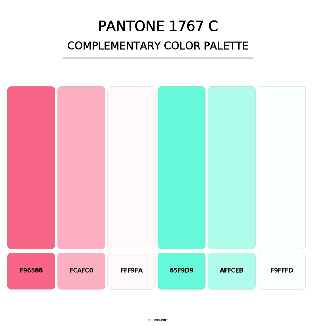 PANTONE 1767 C - Complementary Color Palette