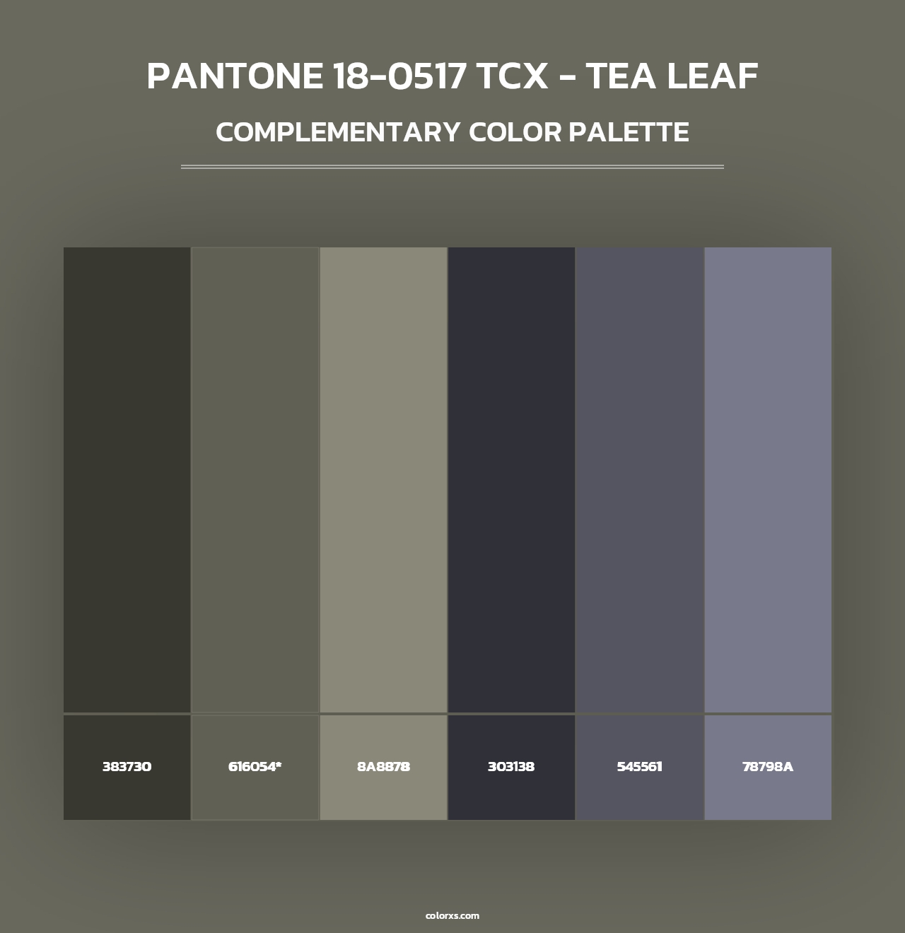 PANTONE 18-0517 TCX - Tea Leaf - Complementary Color Palette