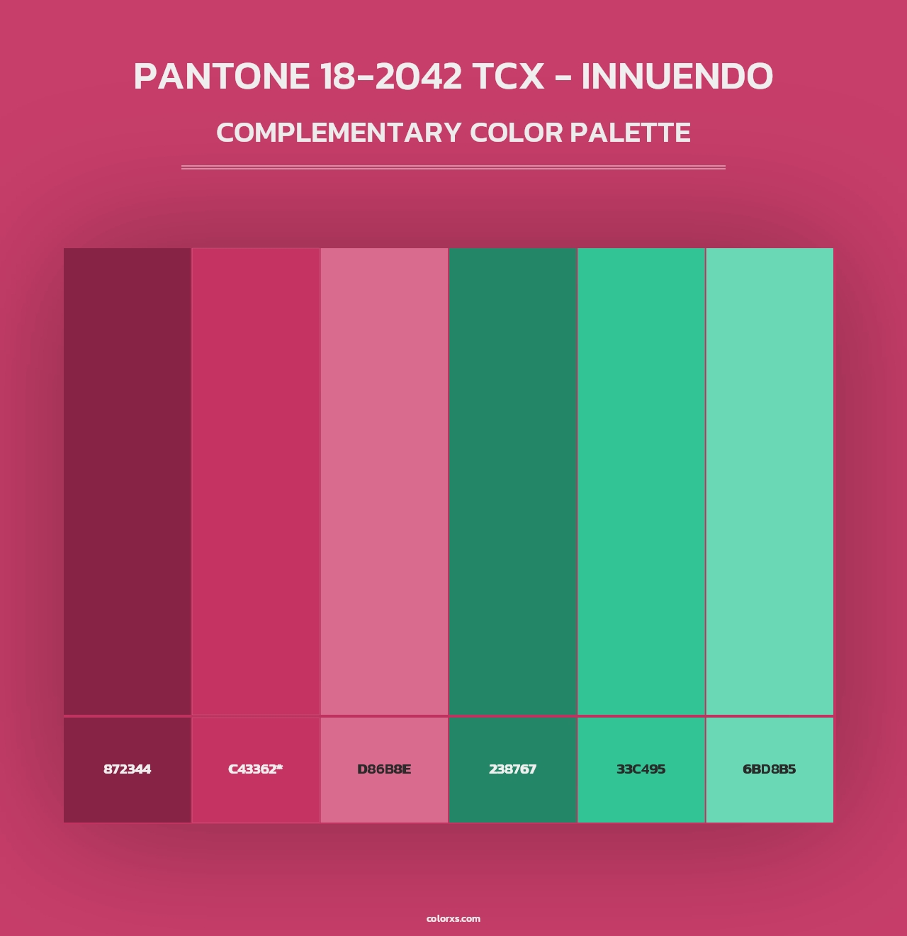 PANTONE 18-2042 TCX - Innuendo - Complementary Color Palette