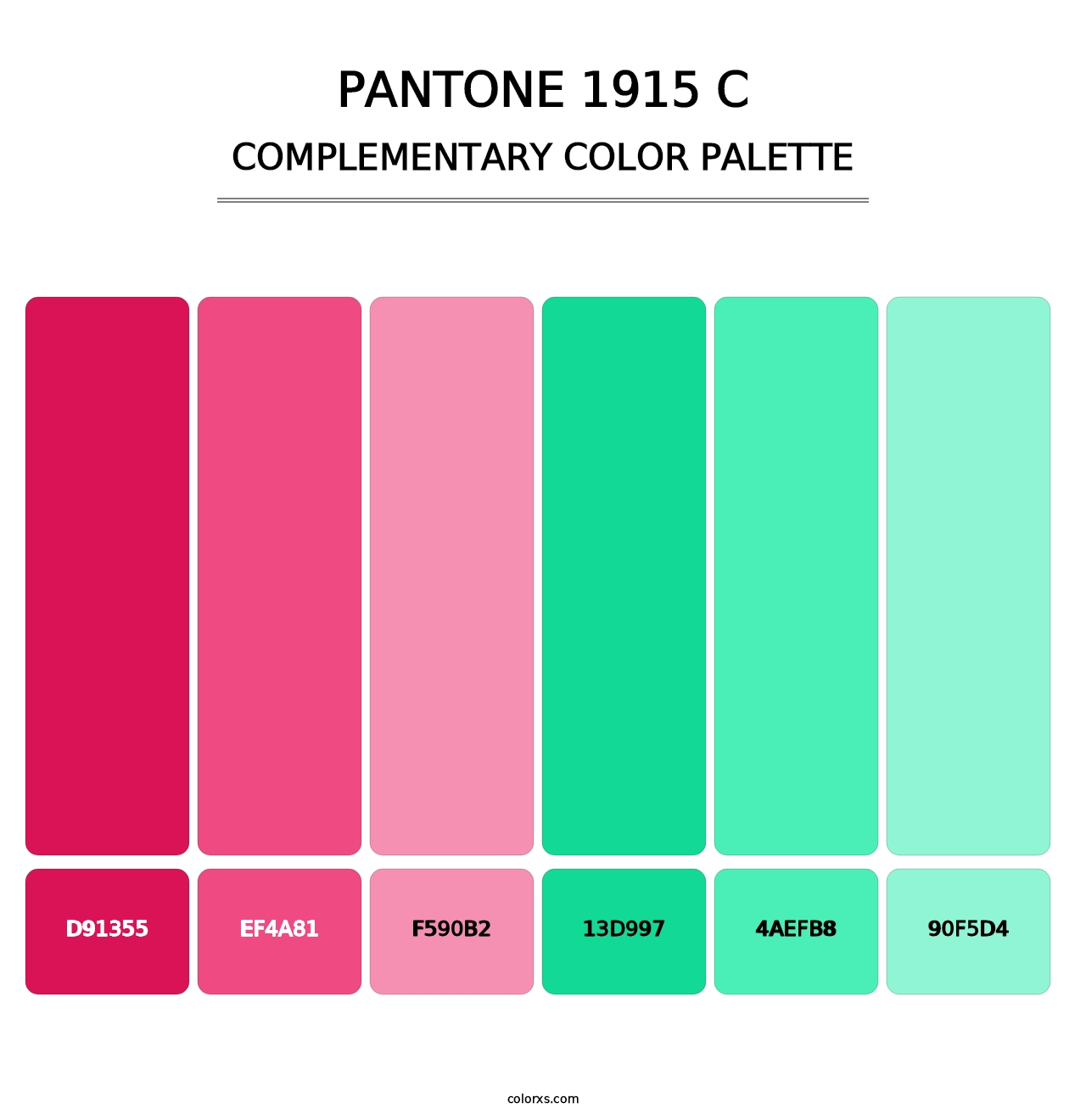 PANTONE 1915 C - Complementary Color Palette