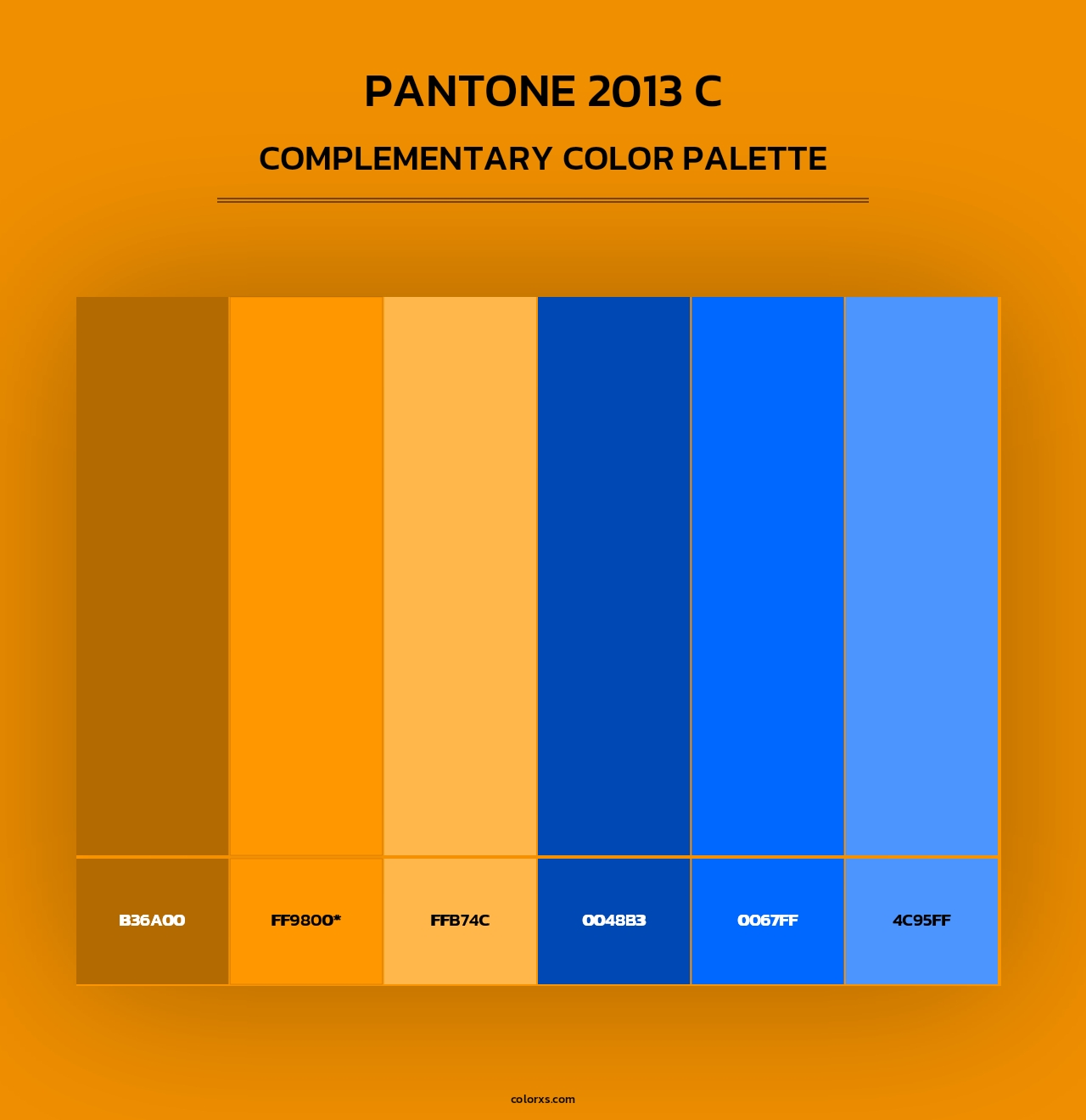 PANTONE 2013 C - Complementary Color Palette