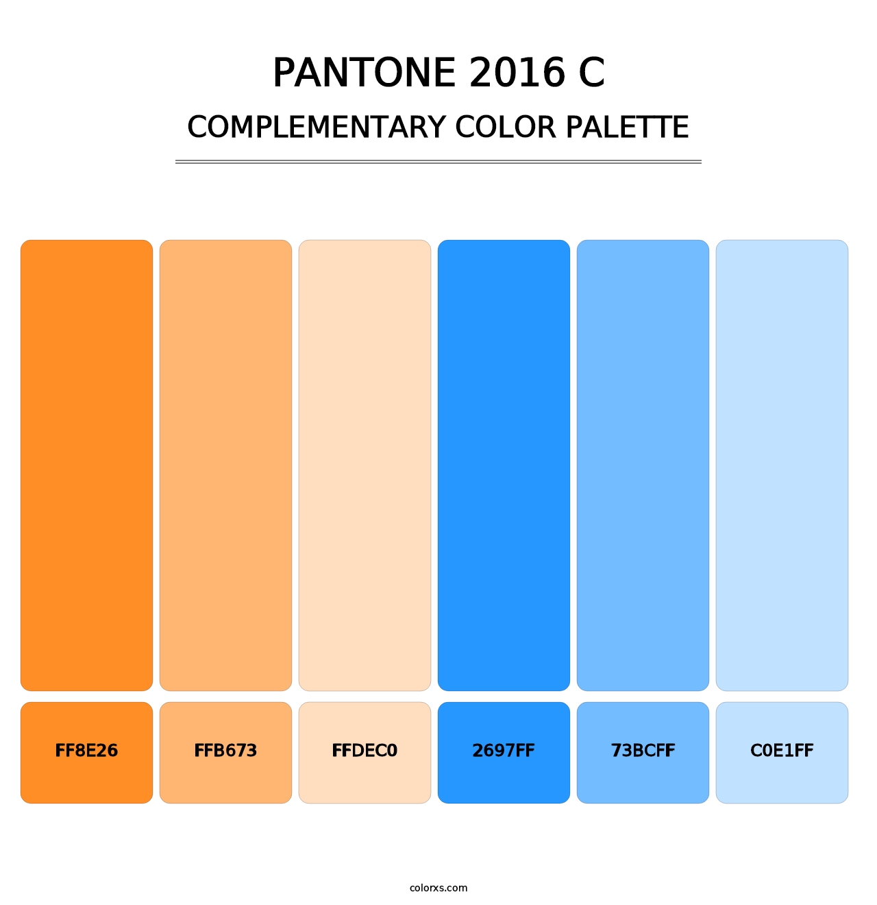 PANTONE 2016 C - Complementary Color Palette