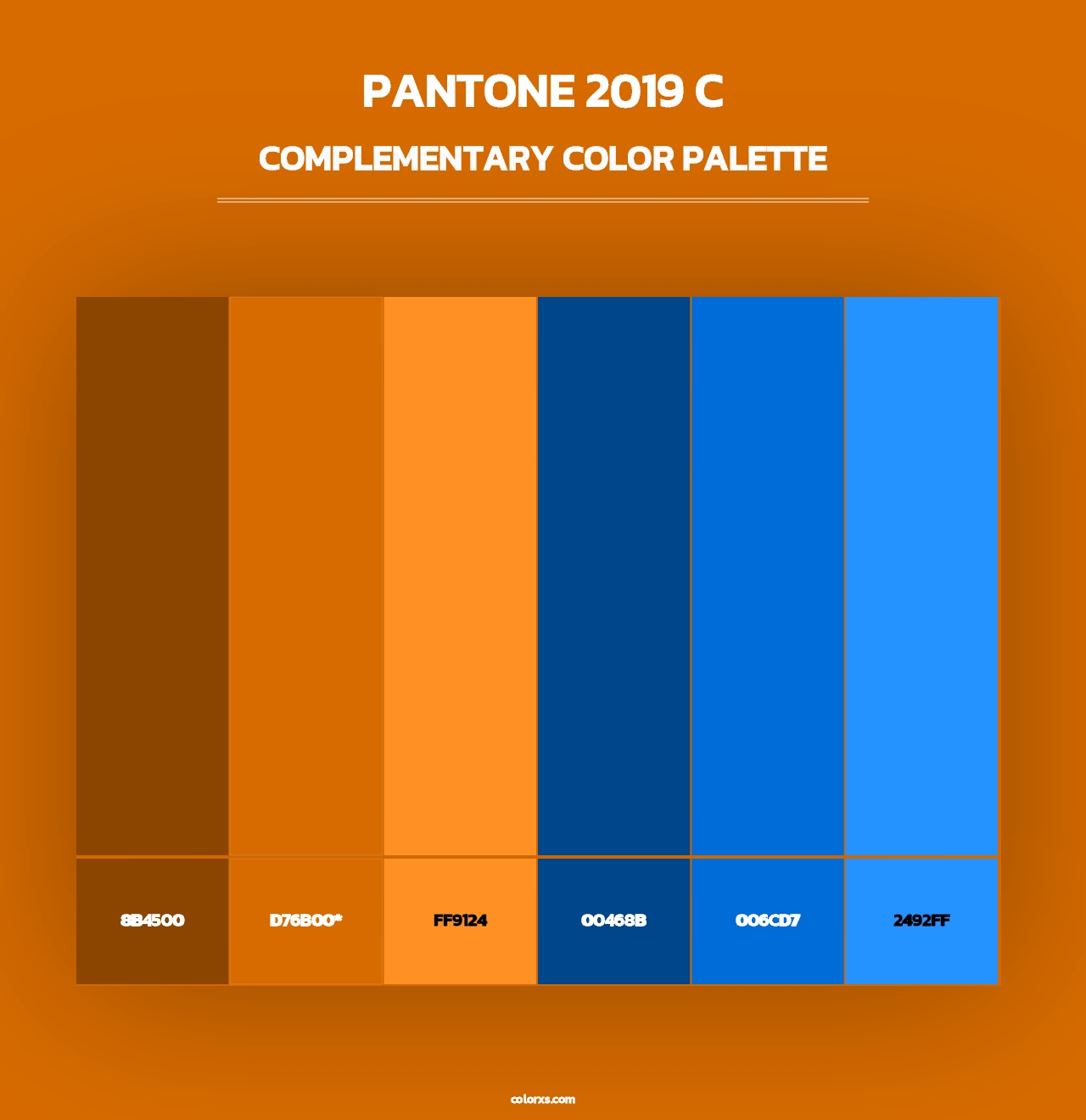 PANTONE 2019 C - Complementary Color Palette