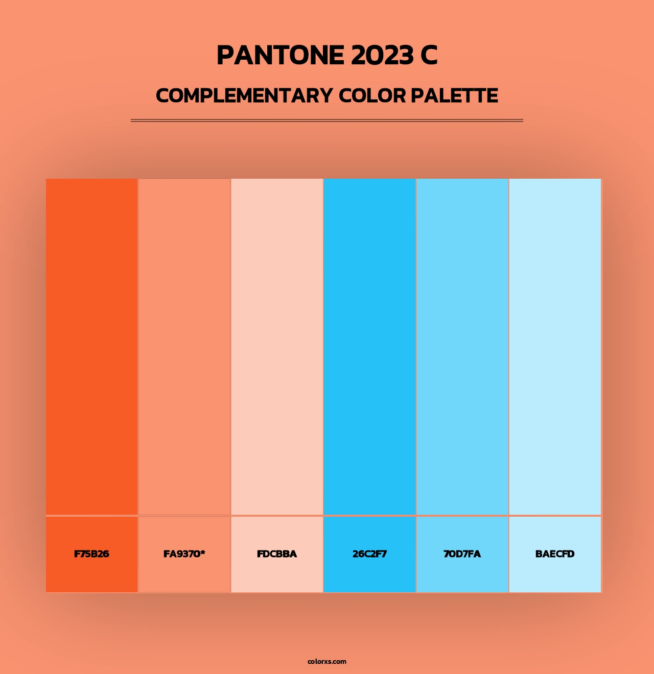 PANTONE 2023 C - Complementary Color Palette