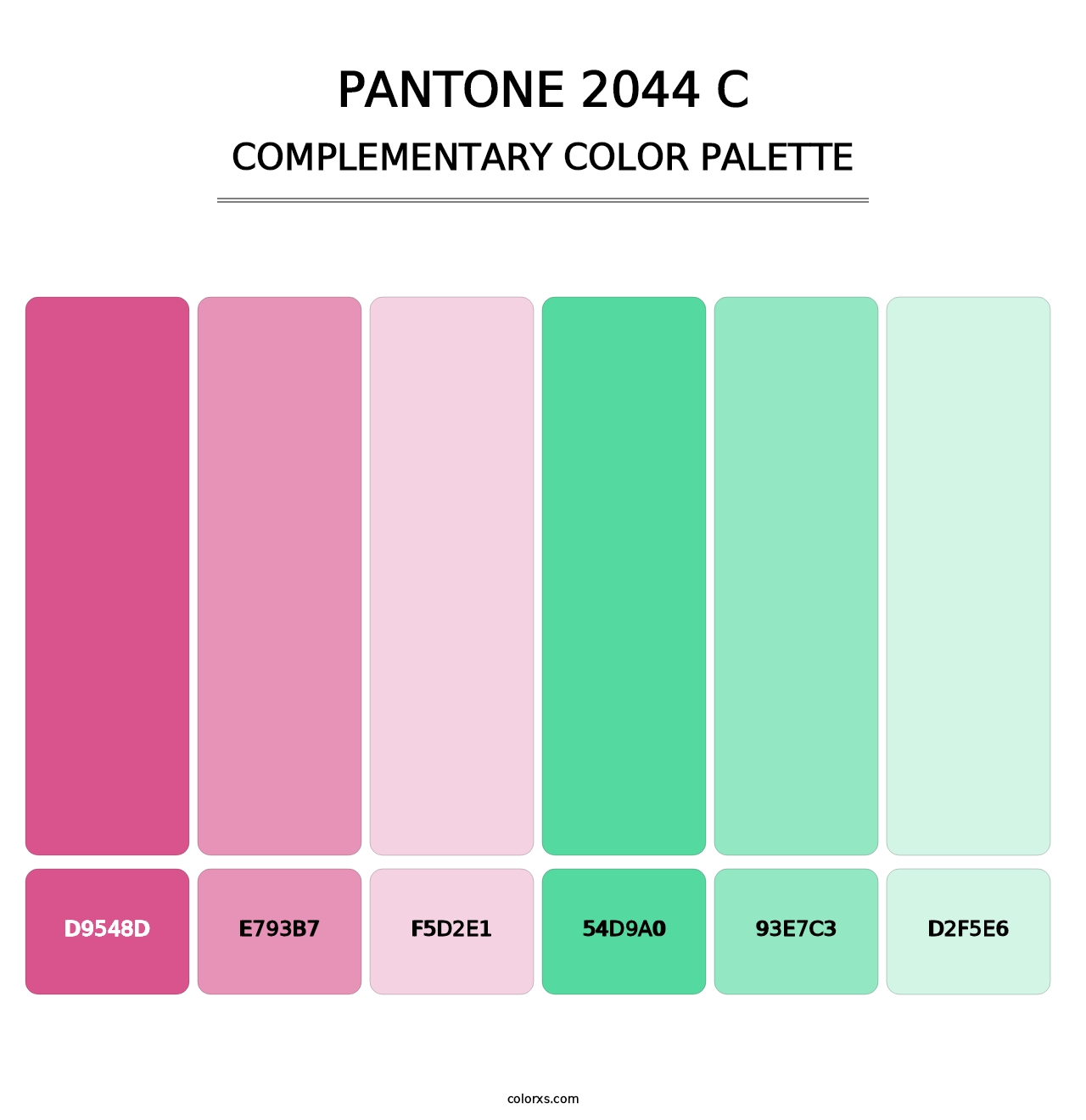 PANTONE 2044 C - Complementary Color Palette