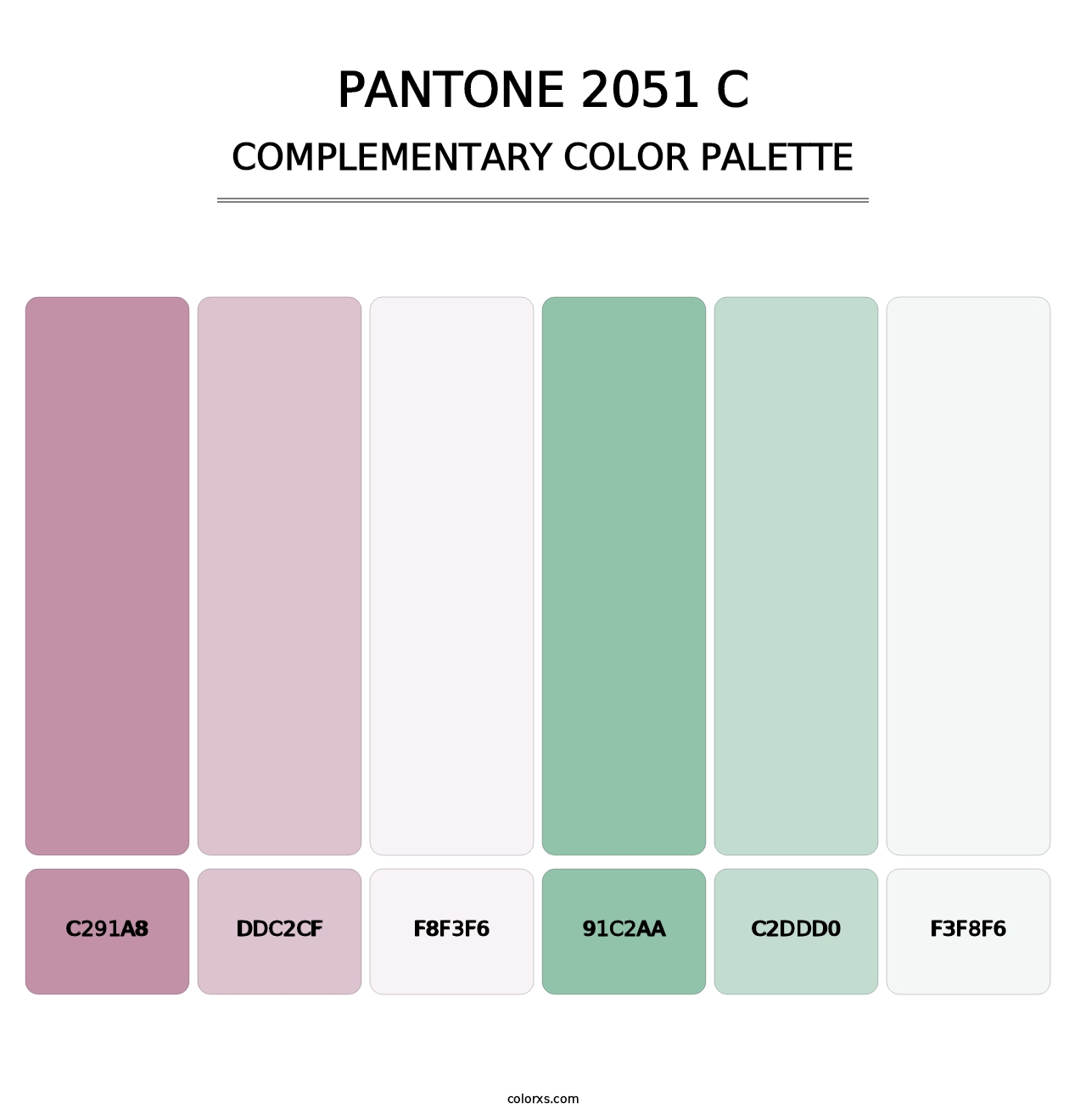 PANTONE 2051 C - Complementary Color Palette
