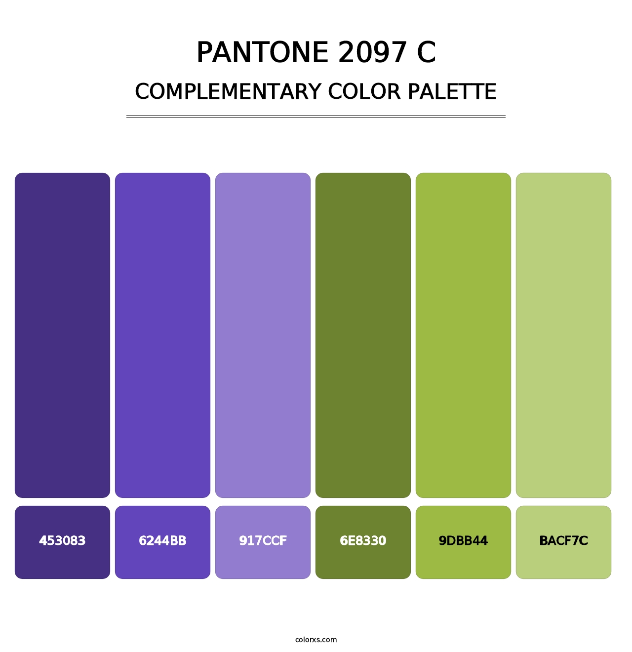 PANTONE 2097 C - Complementary Color Palette