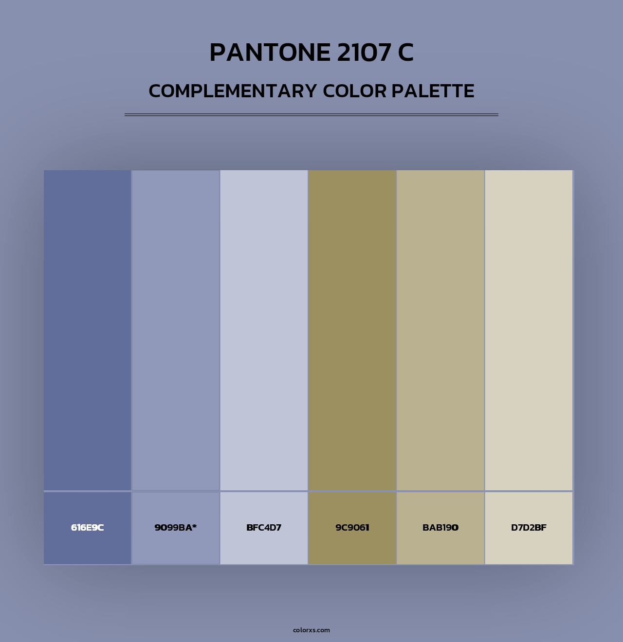 PANTONE 2107 C - Complementary Color Palette