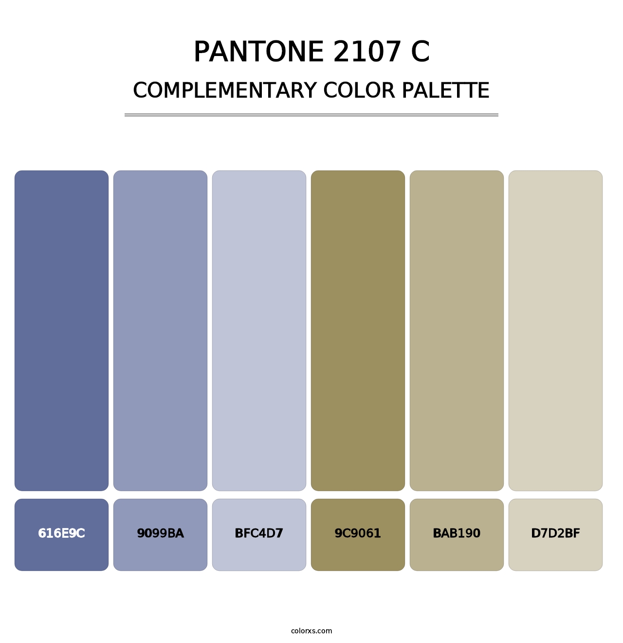 PANTONE 2107 C - Complementary Color Palette