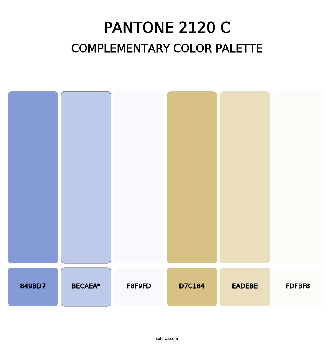PANTONE 2120 C - Complementary Color Palette
