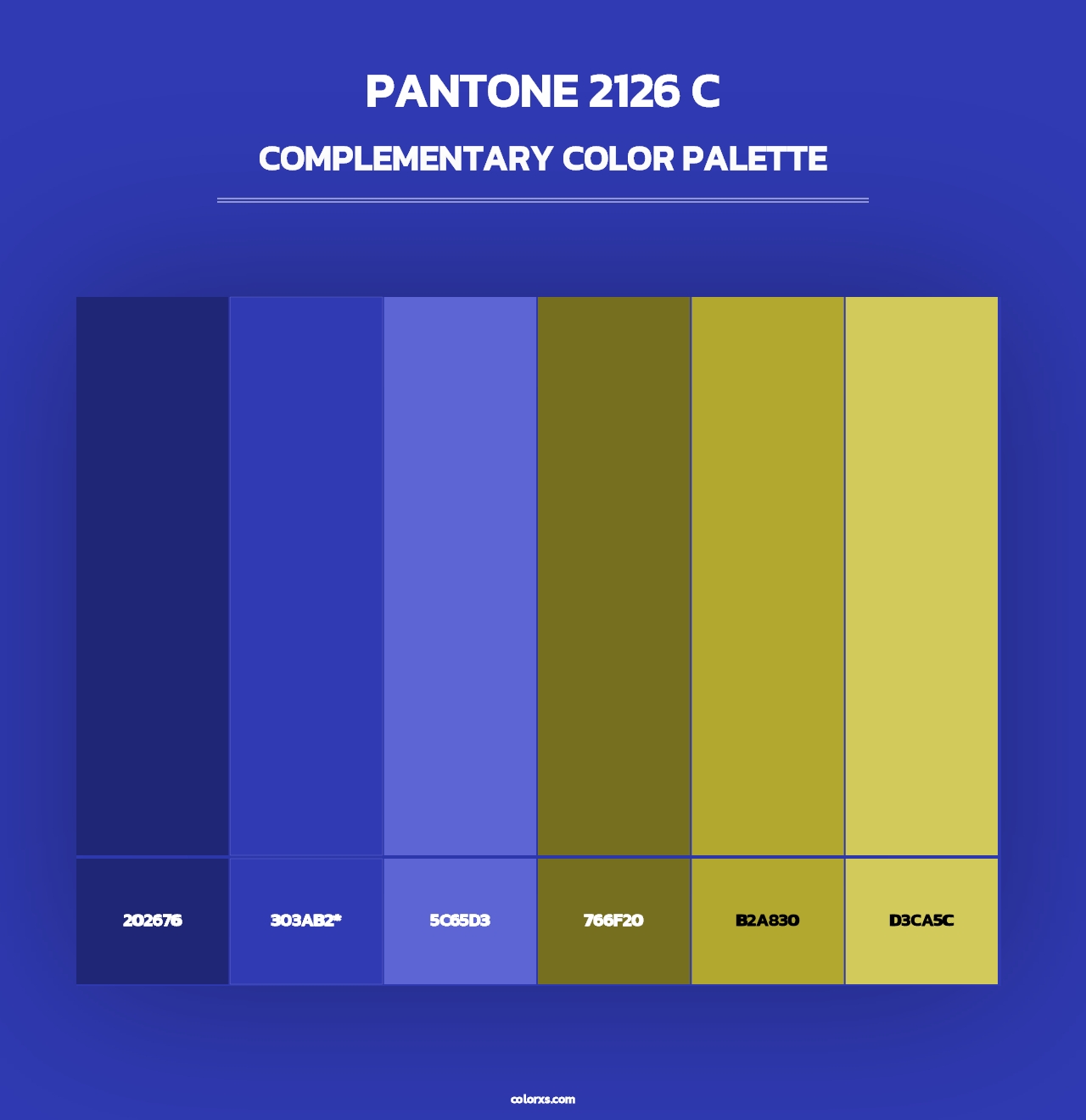 PANTONE 2126 C - Complementary Color Palette