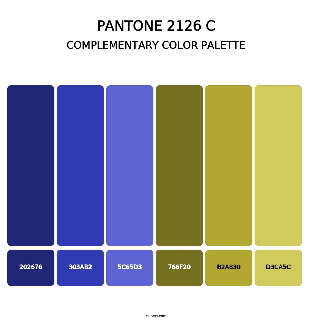 PANTONE 2126 C - Complementary Color Palette