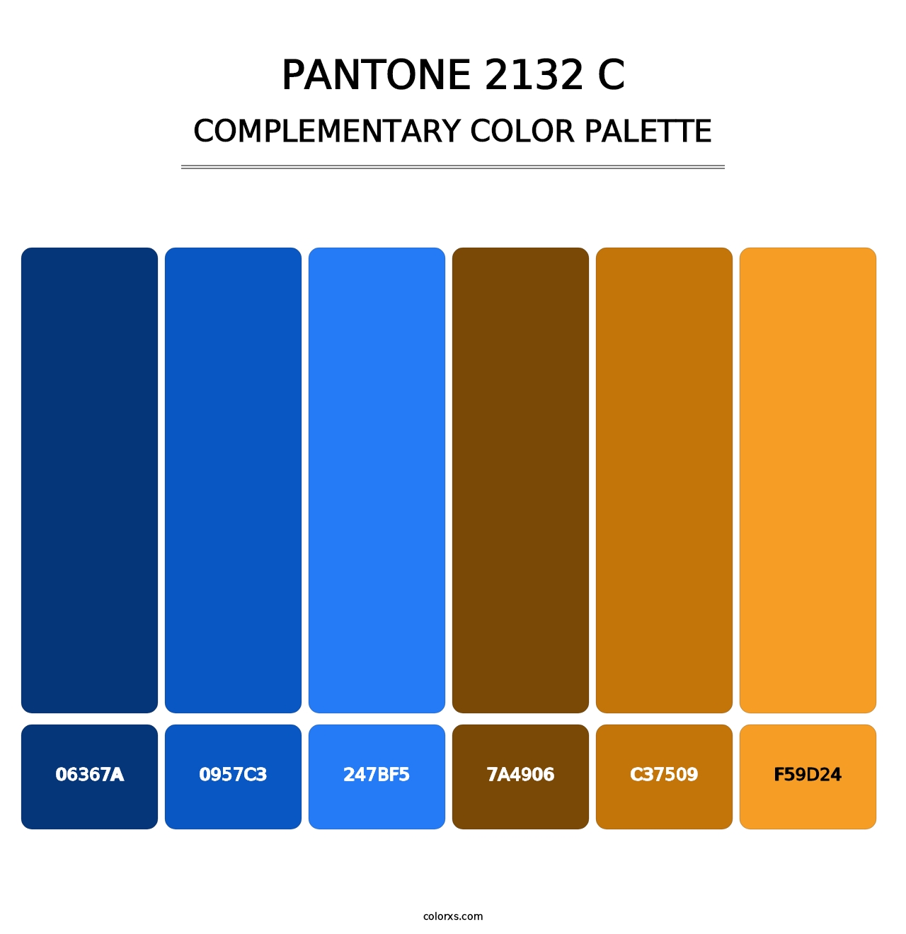 PANTONE 2132 C - Complementary Color Palette