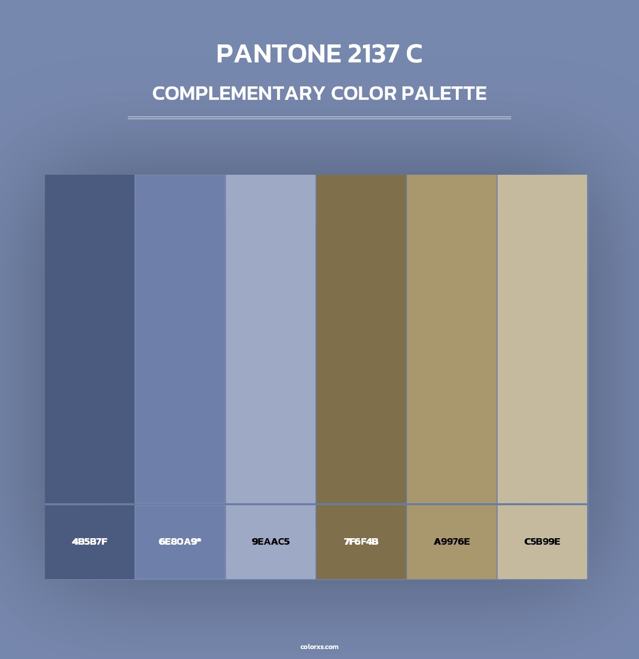 PANTONE 2137 C - Complementary Color Palette