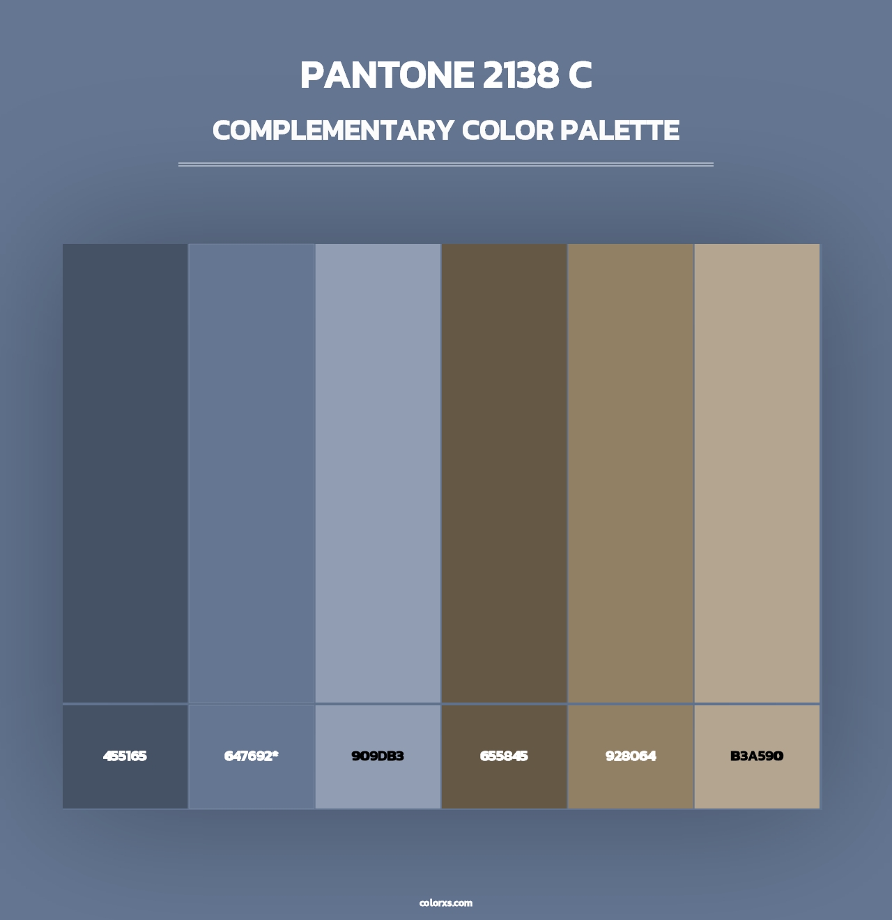 PANTONE 2138 C - Complementary Color Palette