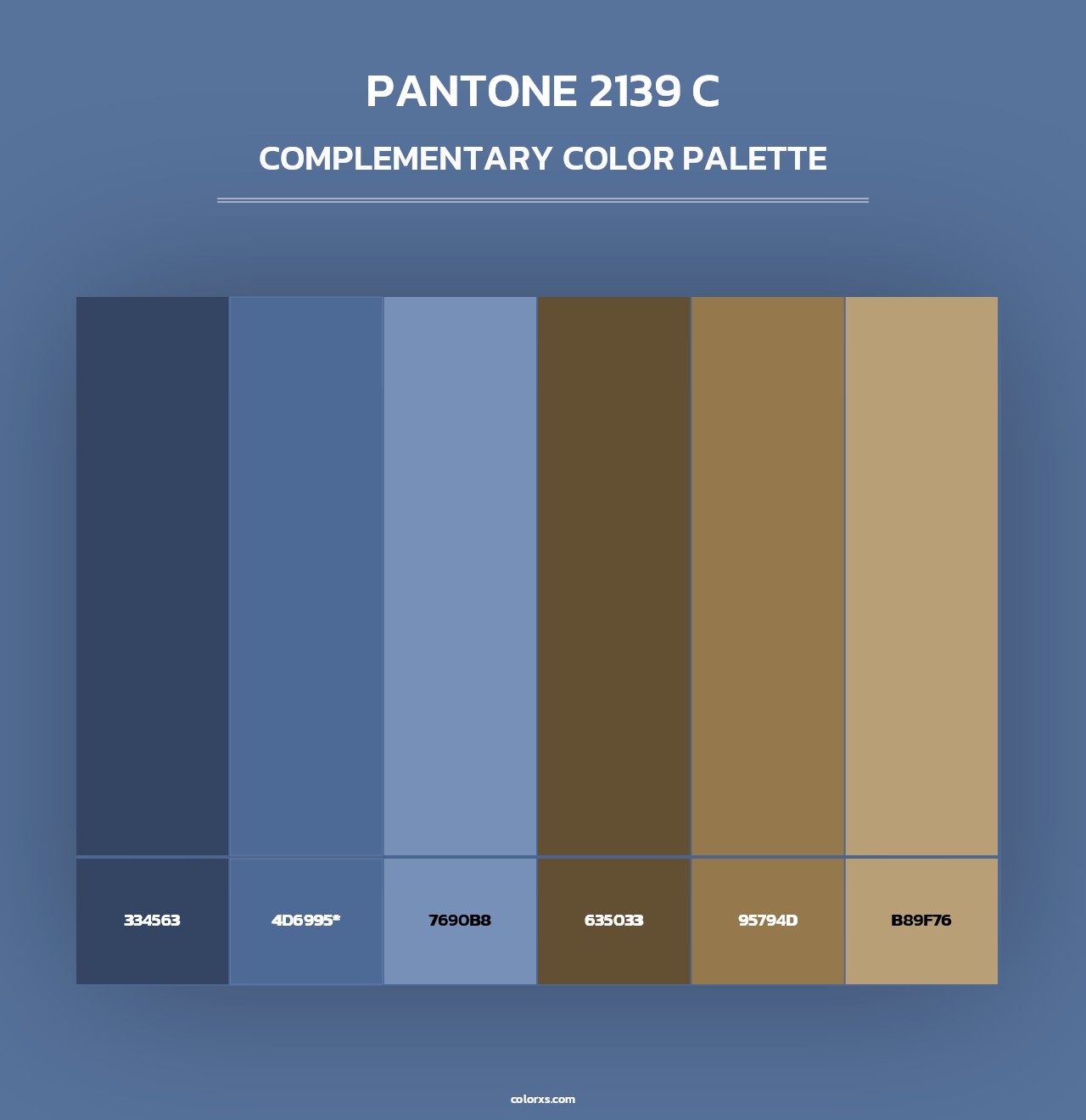 PANTONE 2139 C - Complementary Color Palette