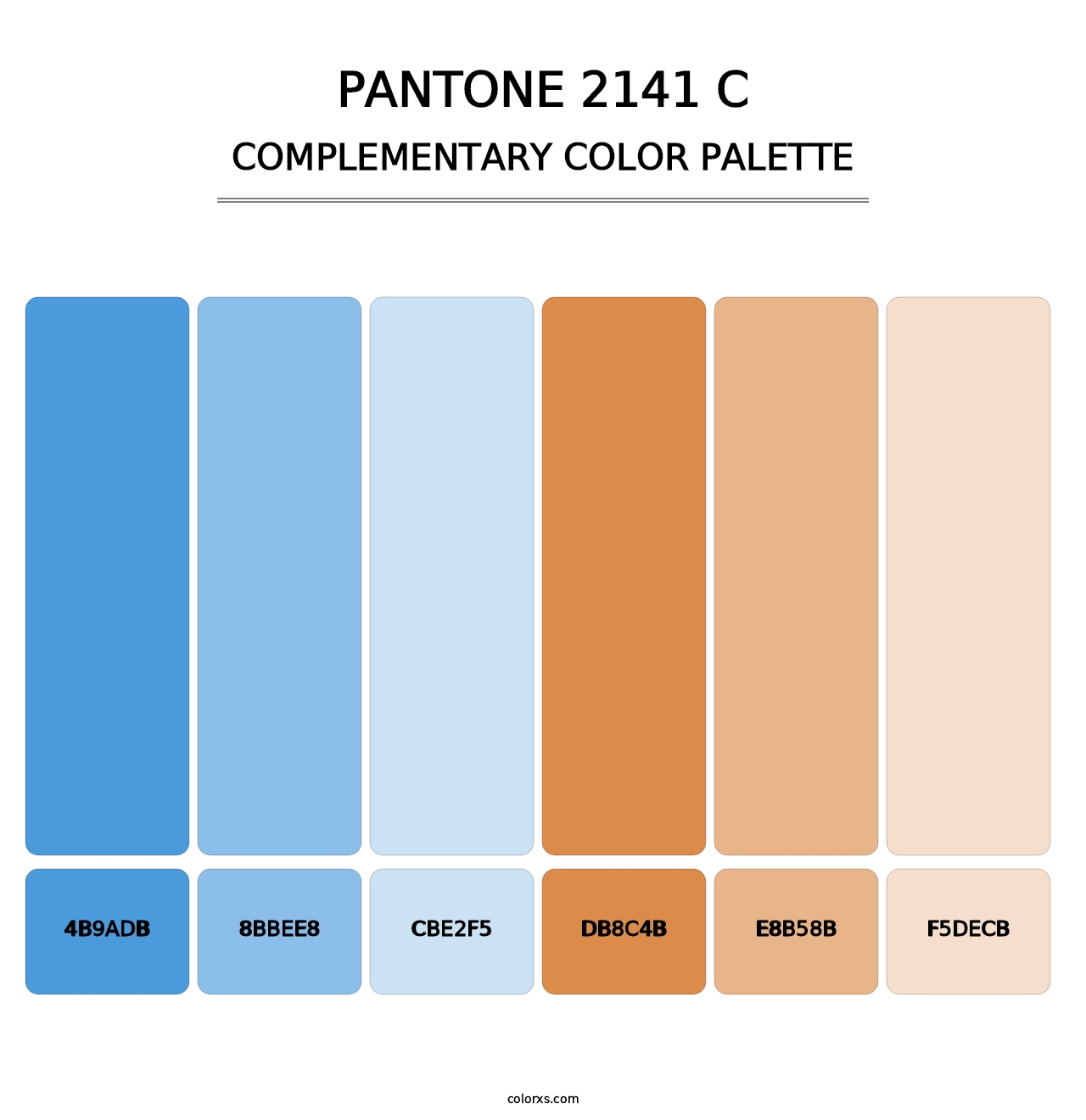 PANTONE 2141 C - Complementary Color Palette