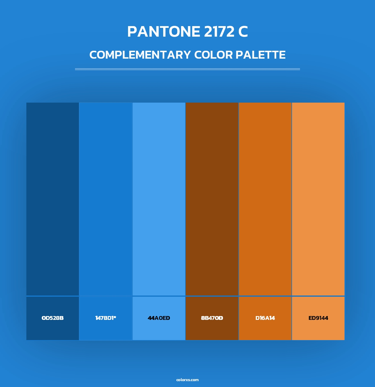 PANTONE 2172 C - Complementary Color Palette