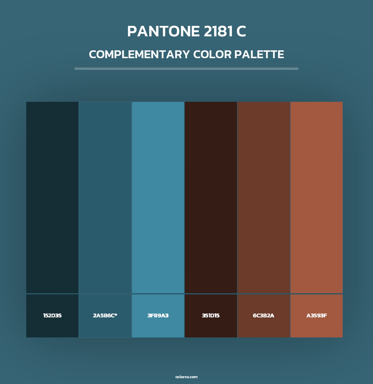 PANTONE 2181 C - Complementary Color Palette