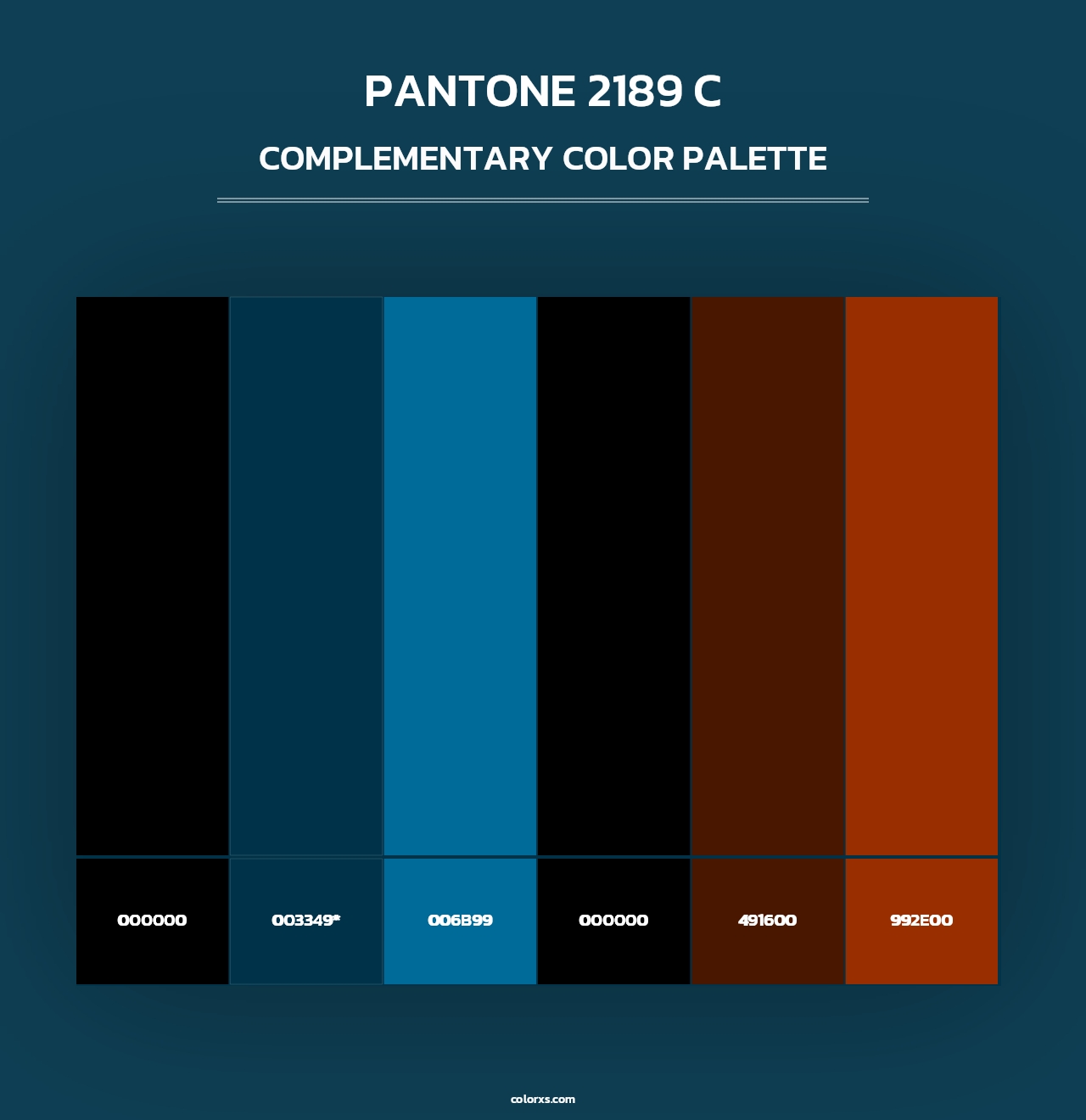 PANTONE 2189 C - Complementary Color Palette