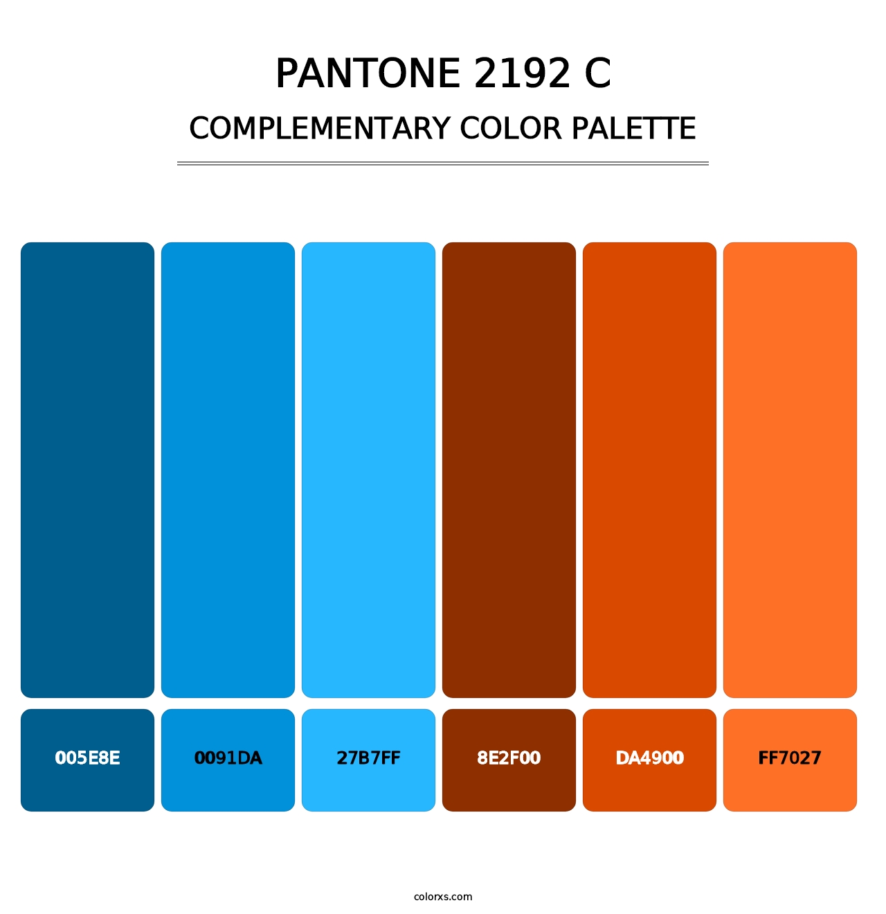 PANTONE 2192 C - Complementary Color Palette