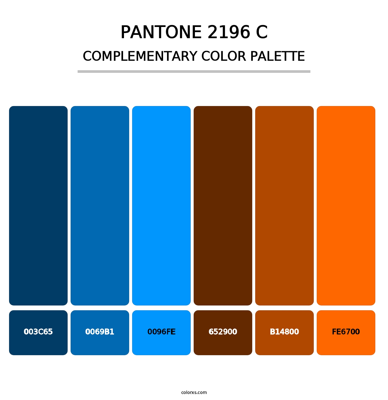 PANTONE 2196 C - Complementary Color Palette