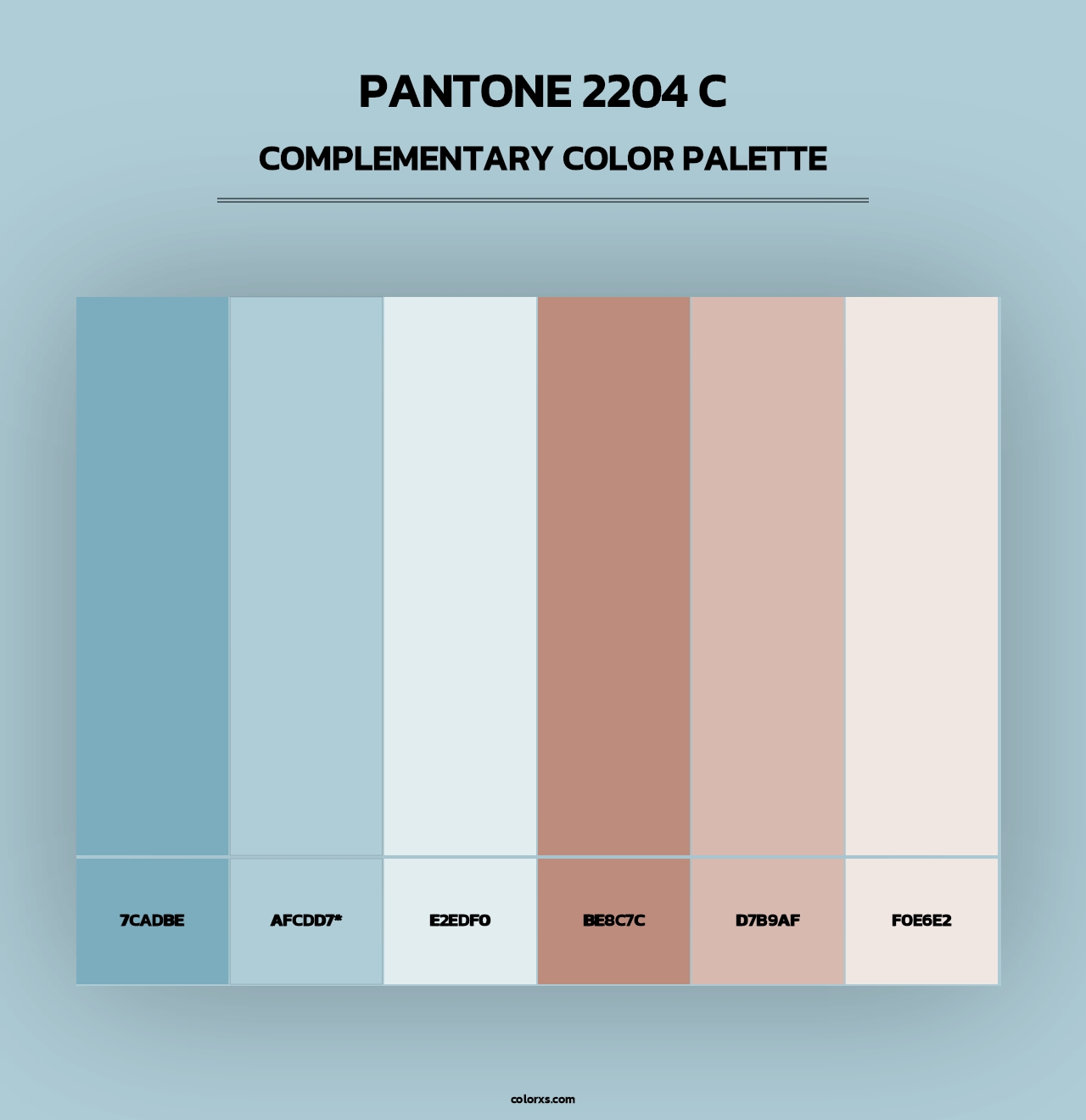 PANTONE 2204 C - Complementary Color Palette