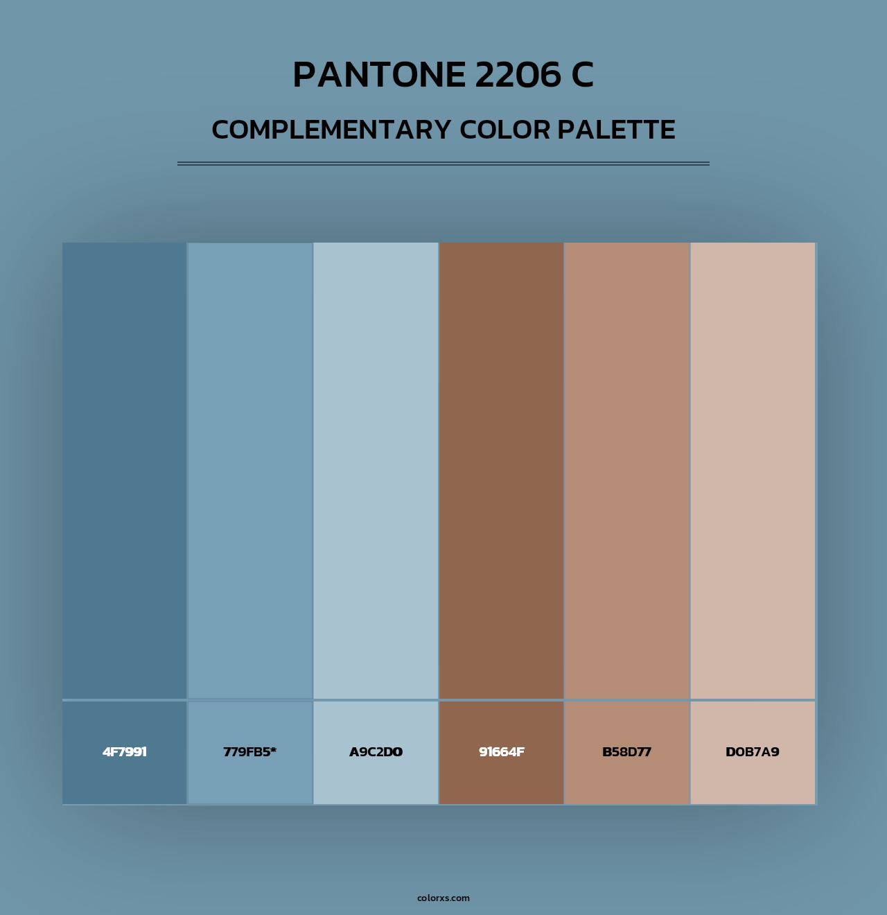 PANTONE 2206 C - Complementary Color Palette