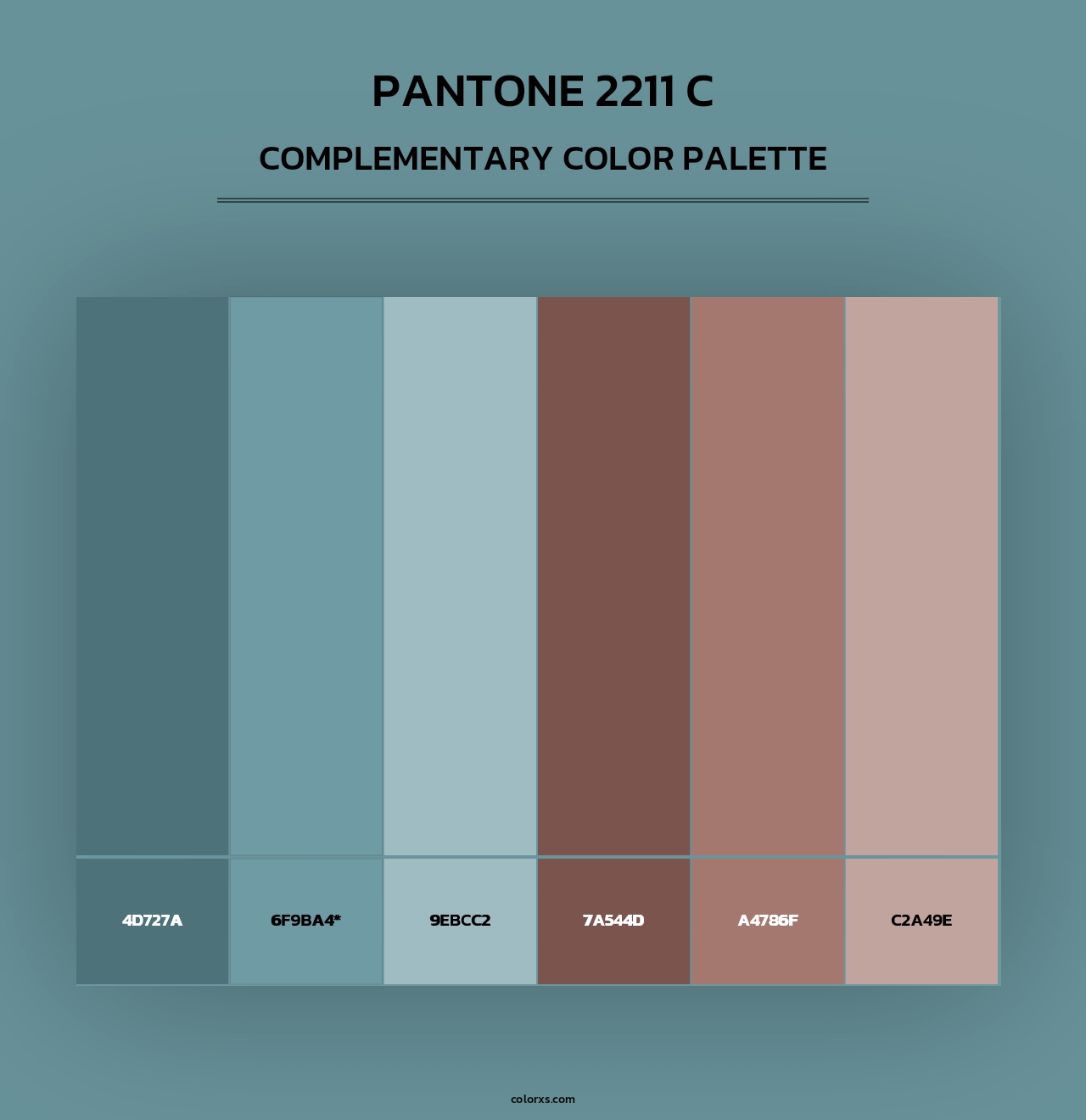 PANTONE 2211 C - Complementary Color Palette