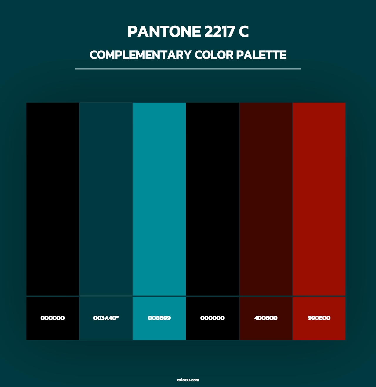 PANTONE 2217 C - Complementary Color Palette