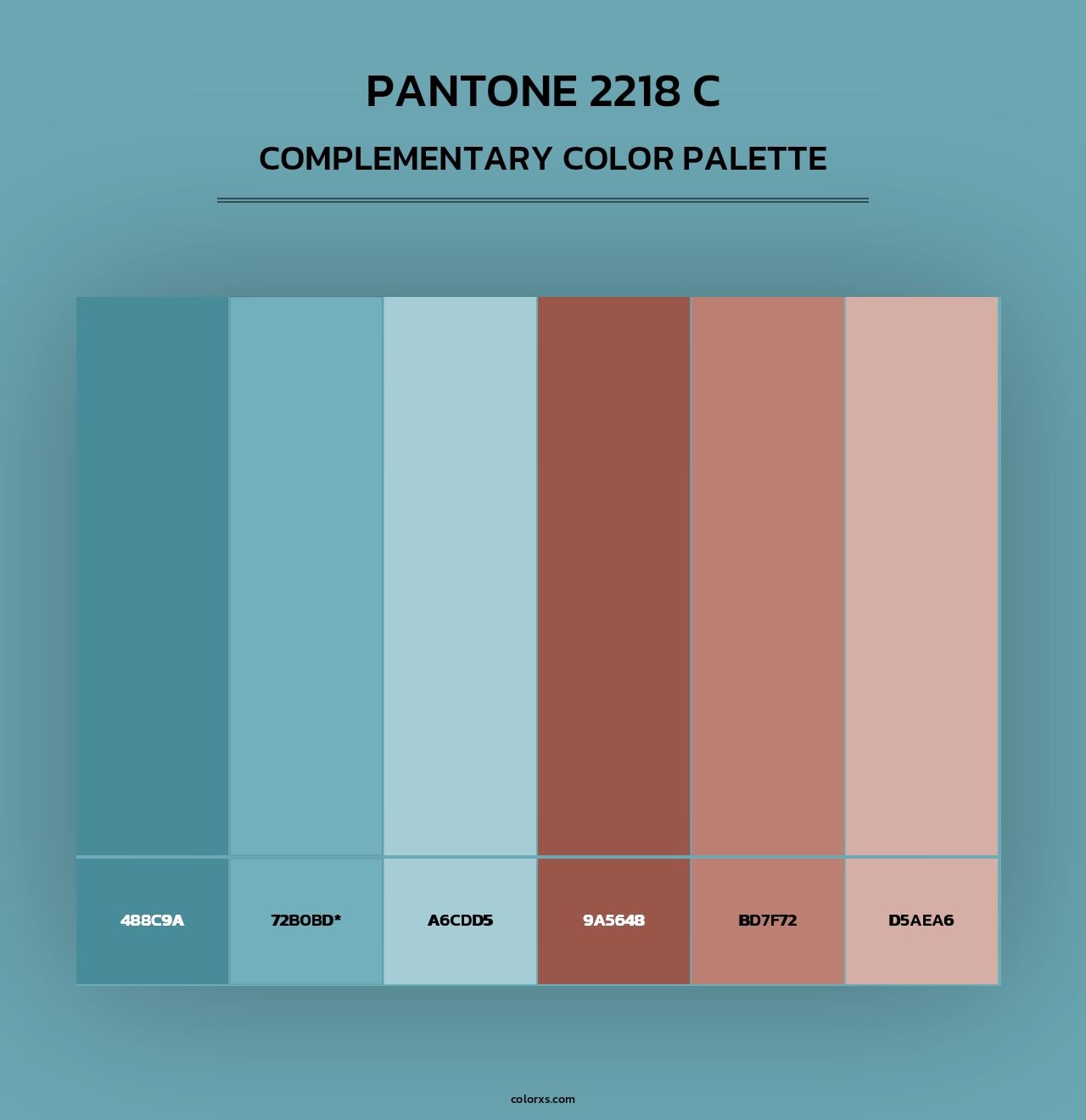 PANTONE 2218 C - Complementary Color Palette