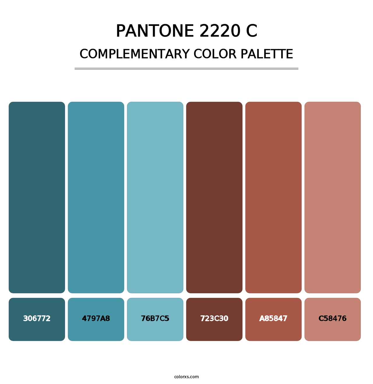 PANTONE 2220 C - Complementary Color Palette