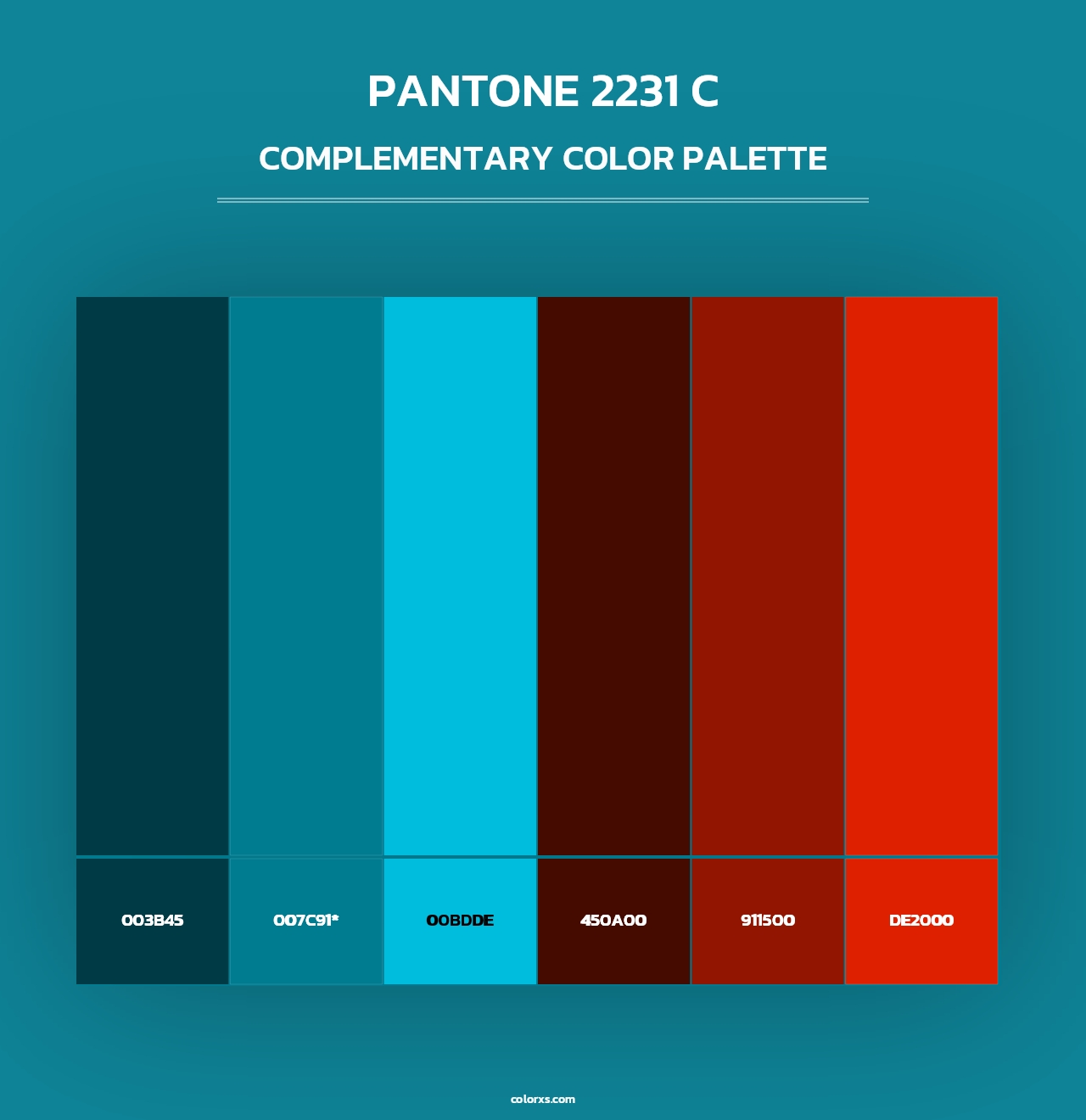 PANTONE 2231 C - Complementary Color Palette