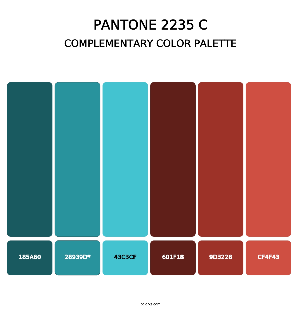 PANTONE 2235 C - Complementary Color Palette