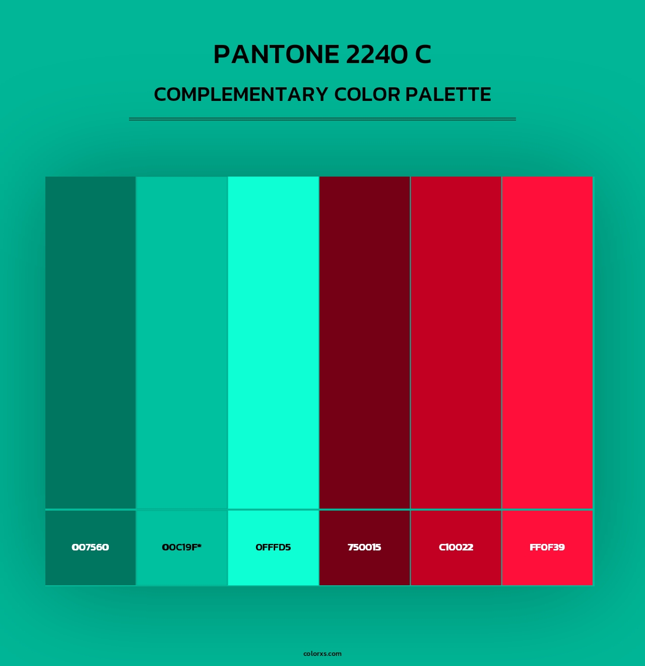PANTONE 2240 C - Complementary Color Palette