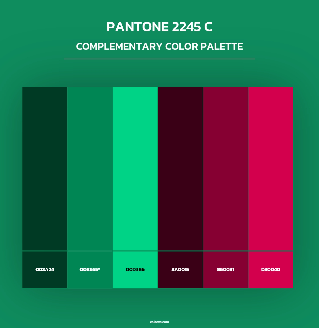 PANTONE 2245 C - Complementary Color Palette