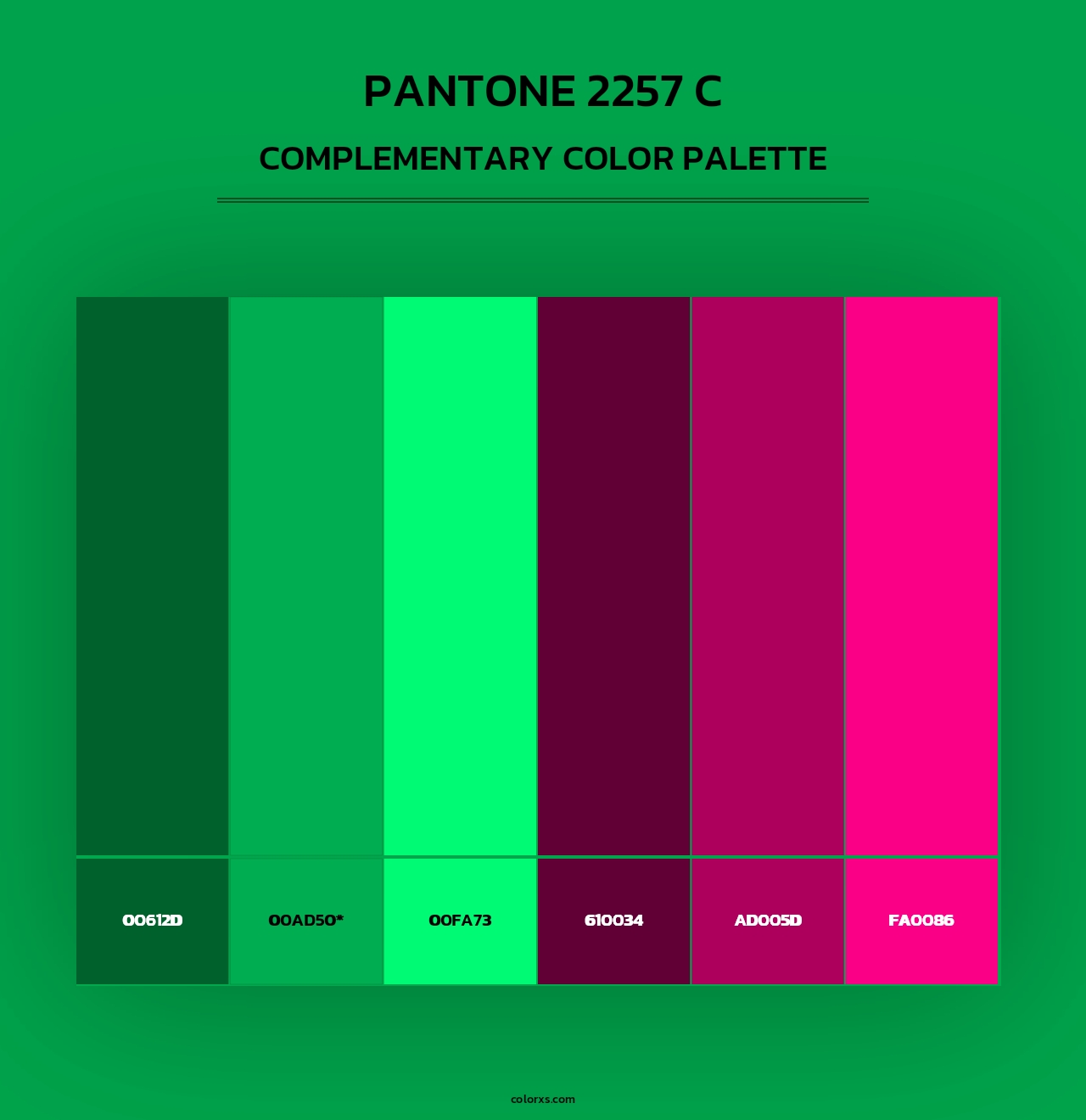 PANTONE 2257 C - Complementary Color Palette