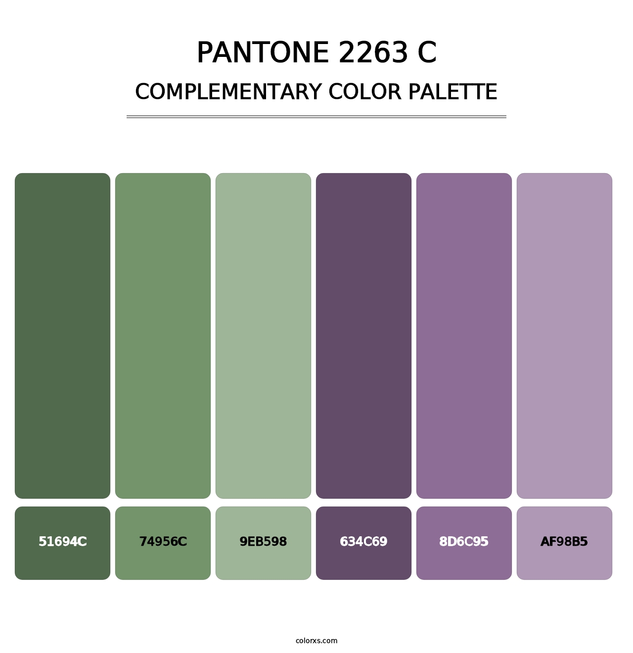 PANTONE 2263 C - Complementary Color Palette