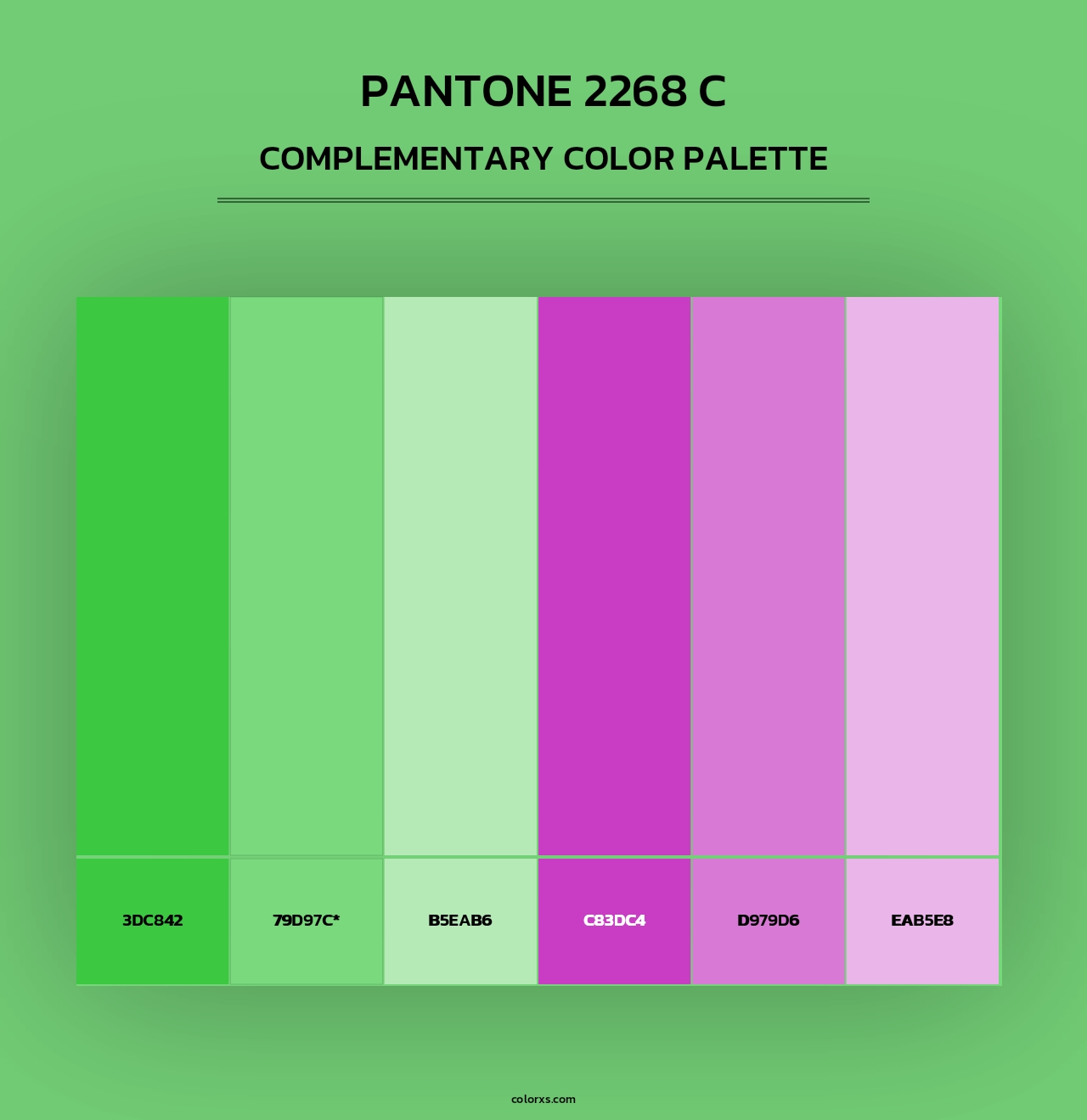 PANTONE 2268 C - Complementary Color Palette