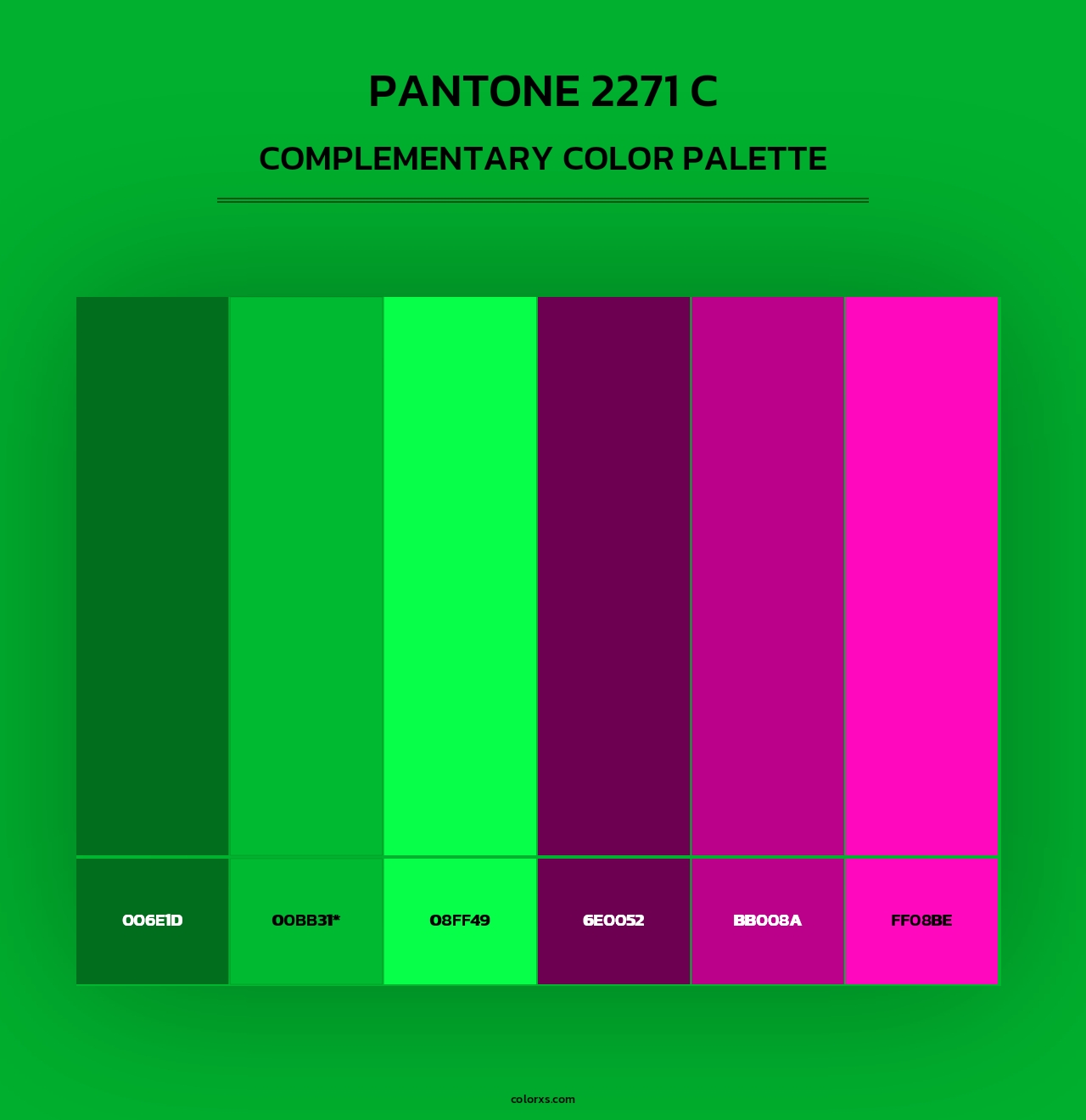 PANTONE 2271 C - Complementary Color Palette