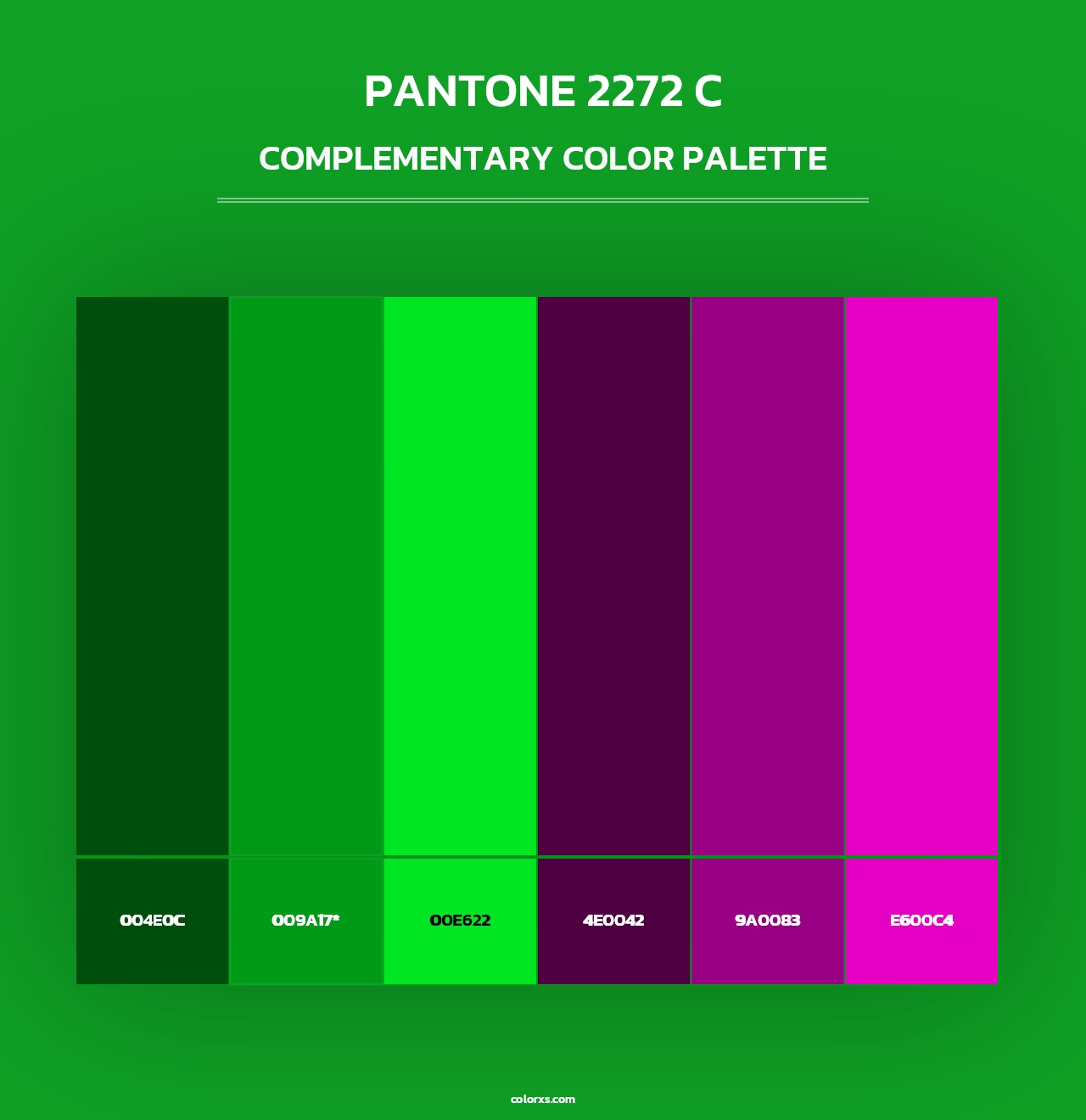 PANTONE 2272 C - Complementary Color Palette