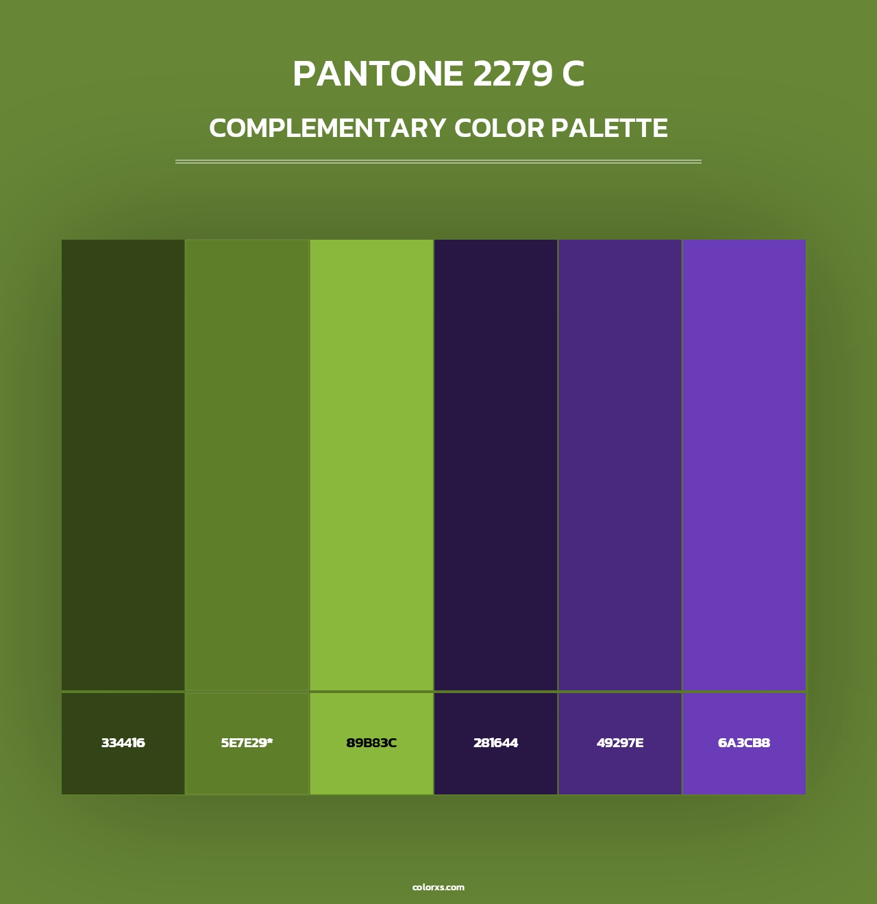 PANTONE 2279 C - Complementary Color Palette