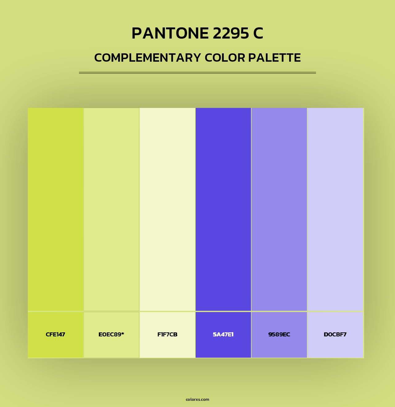 PANTONE 2295 C - Complementary Color Palette