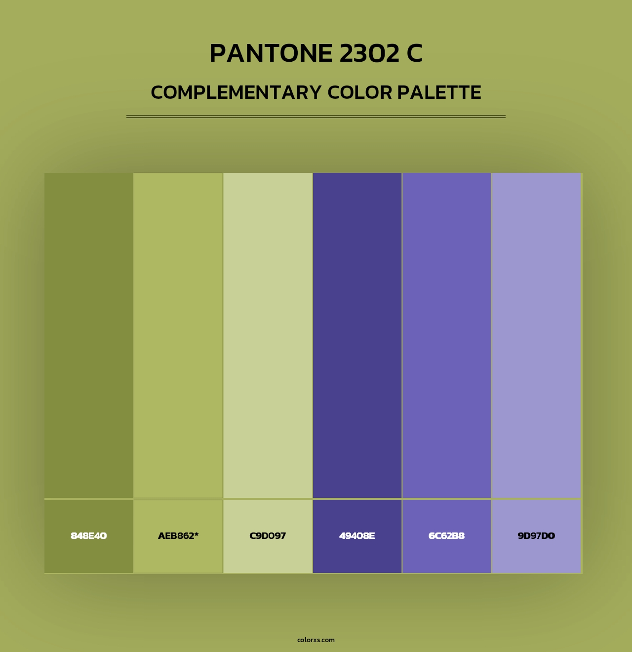 PANTONE 2302 C - Complementary Color Palette