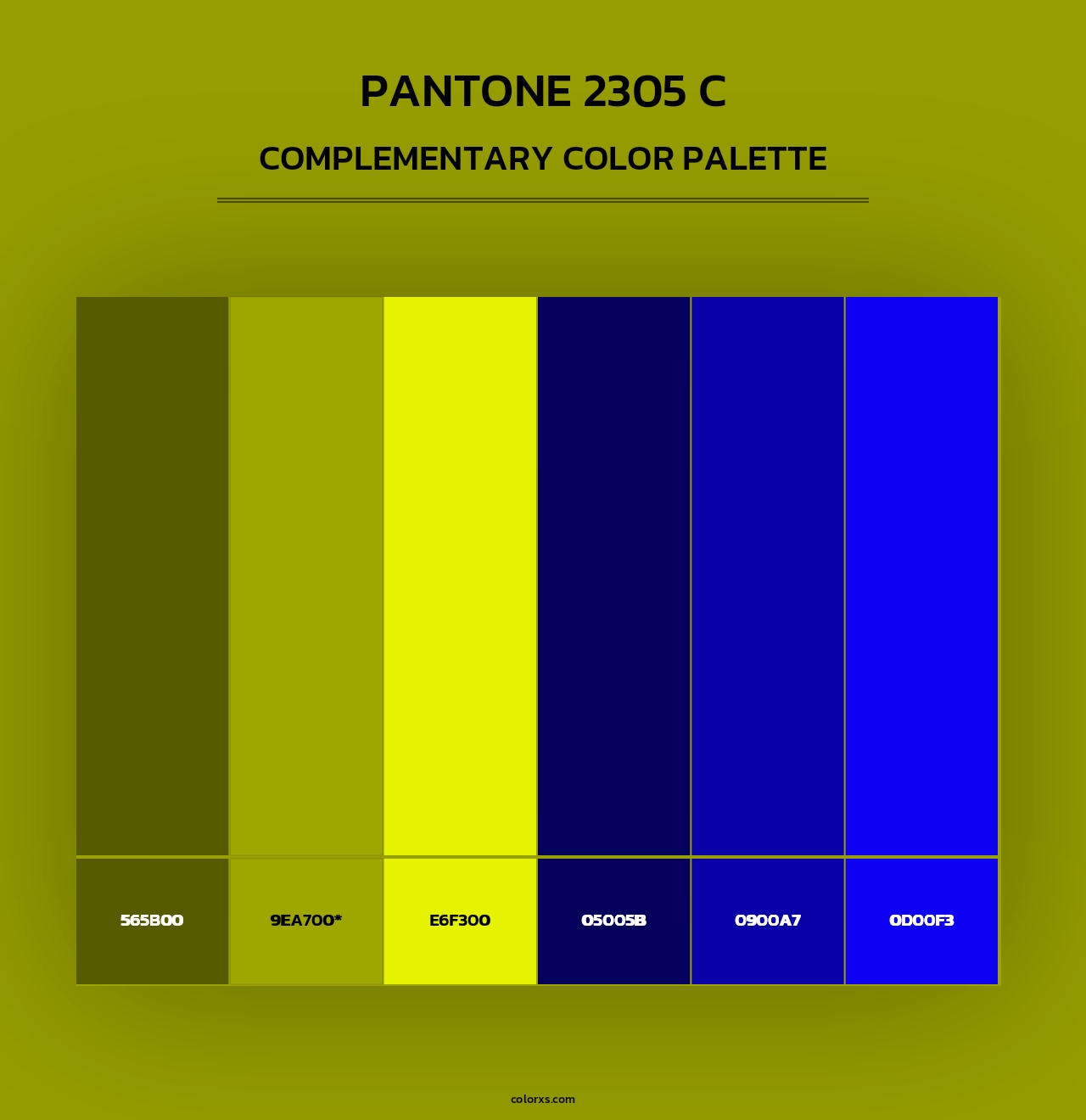 PANTONE 2305 C - Complementary Color Palette